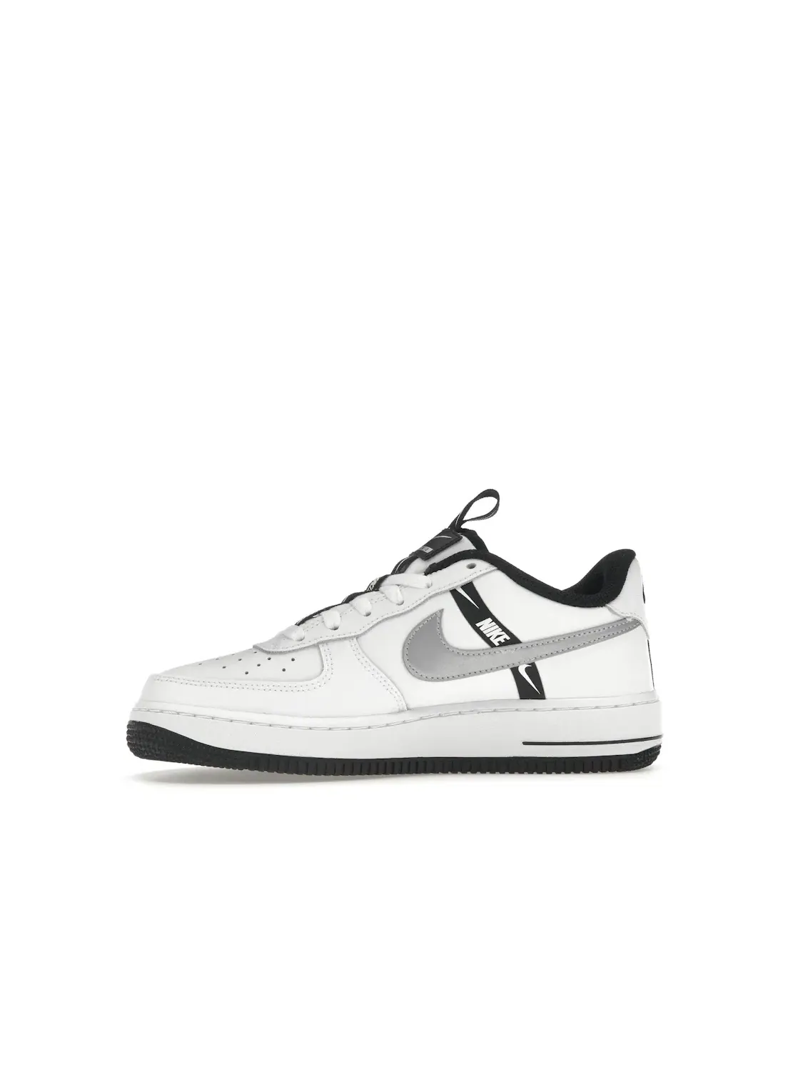 Детские кроссовки Lifestyle Nike Air Force 1 Low LV8 KSA — изображение 3 из 4, белый/черный/серебристый