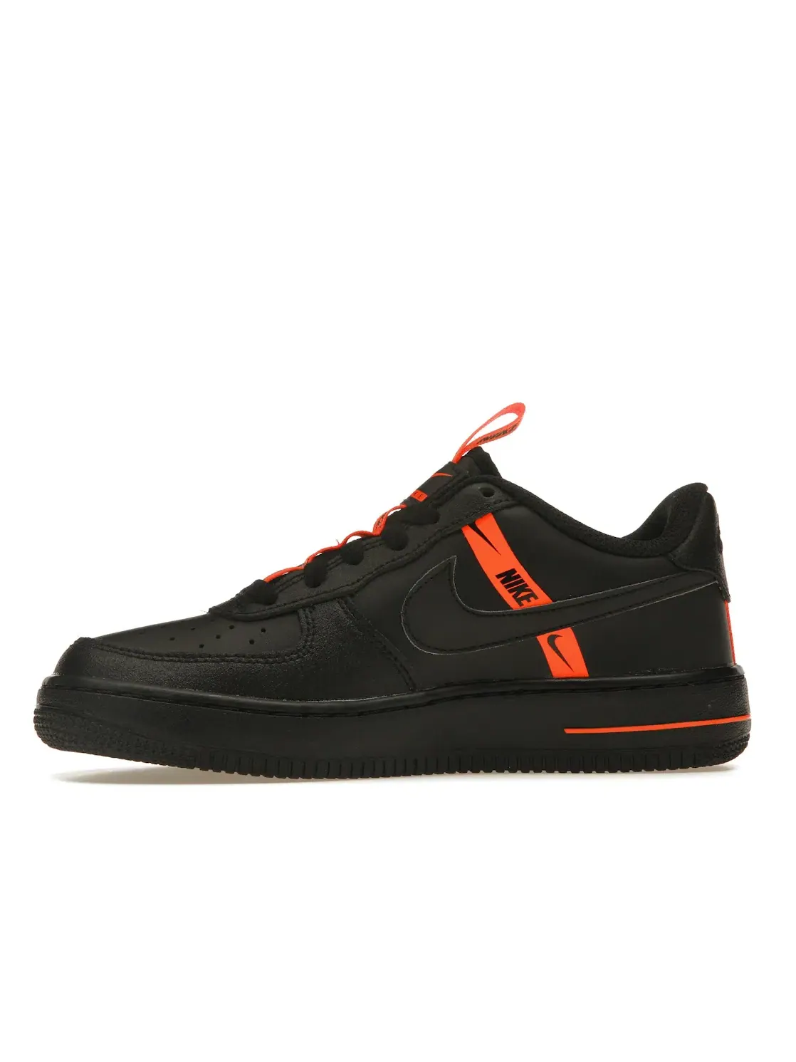 Детские кроссовки Lifestyle Nike Air Force 1 Low LV8 KSA — изображение 3 из 4, черный/оранжевый/черный