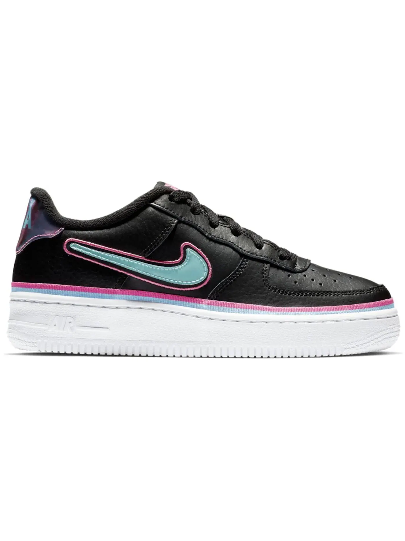 Детские кроссовки Lifestyle Nike Air Force 1 Low LV8 Nike — изображение 1 из 1, черный/синий