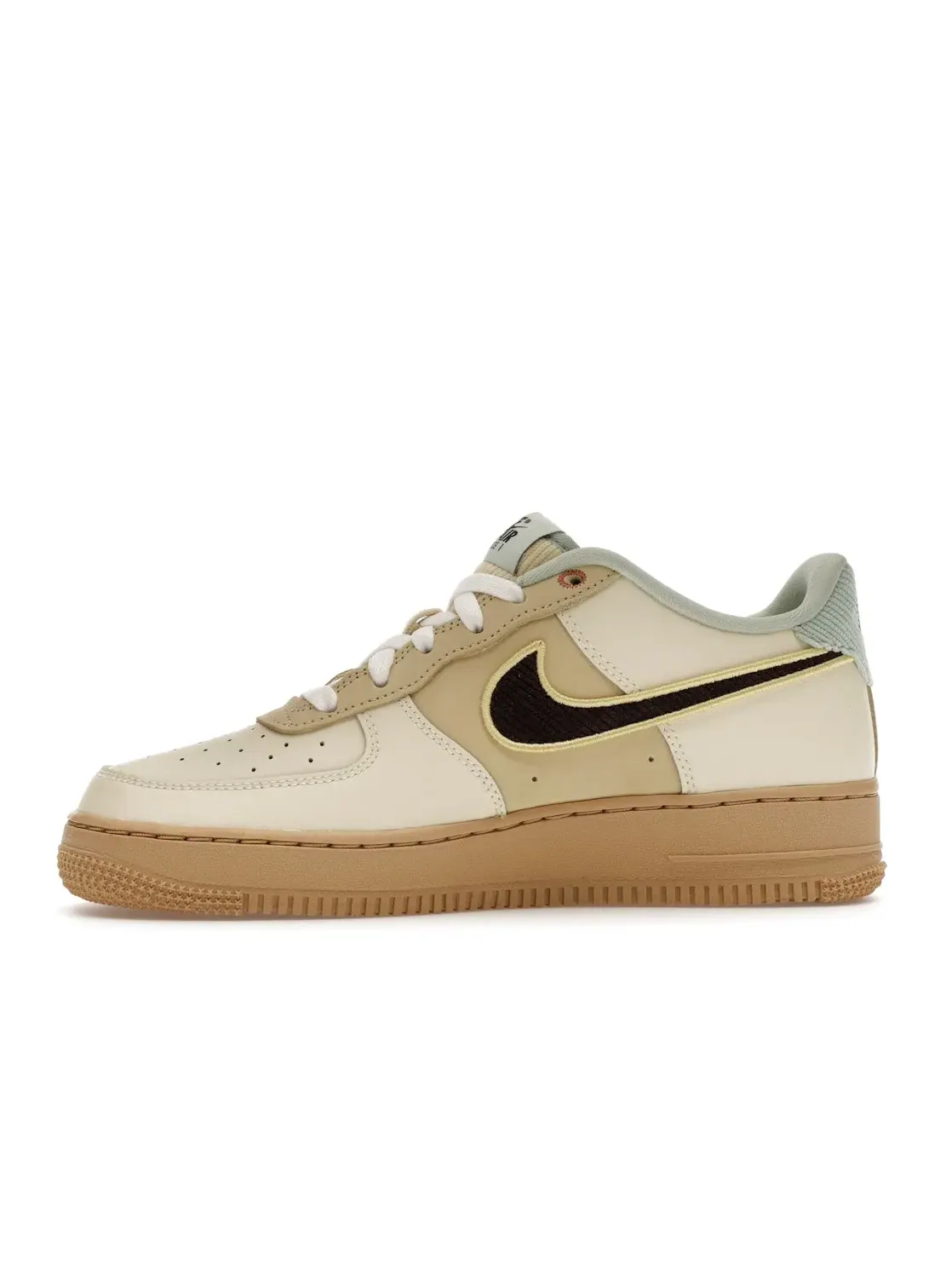 Детские кроссовки с длинным шнурком Nike Air Force 1 Low LV8 — изображение 3 из 4, коричневый