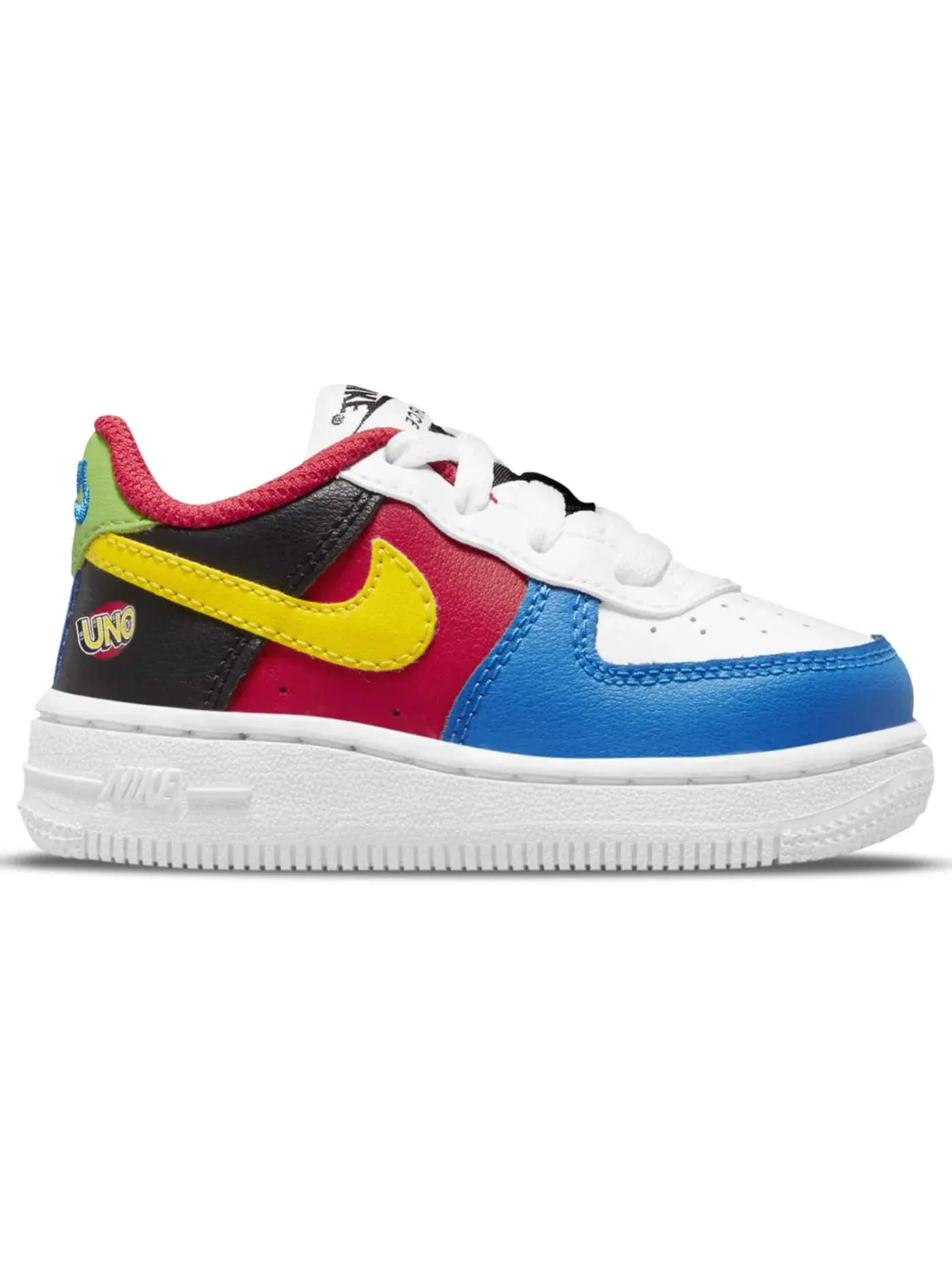 Детские кроссовки Lifestyle Nike Air Force 1 Low LV8 QS — изображение 1 из 1, белый/золотистый-красный