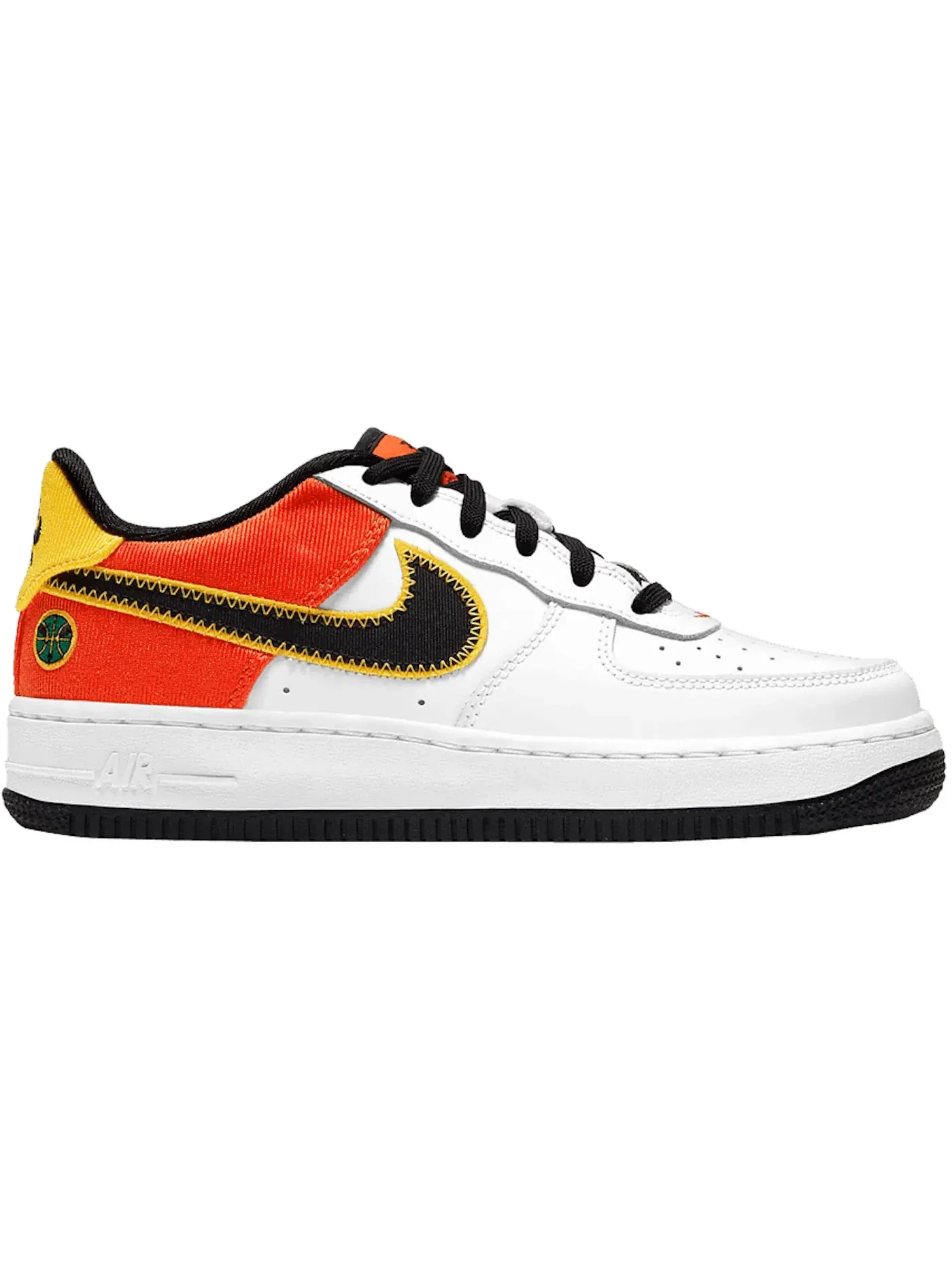 Детские кроссовки Lifestyle Nike Air Force 1 Low LV8 — изображение 1 из 1, белый/оранжевый//черный