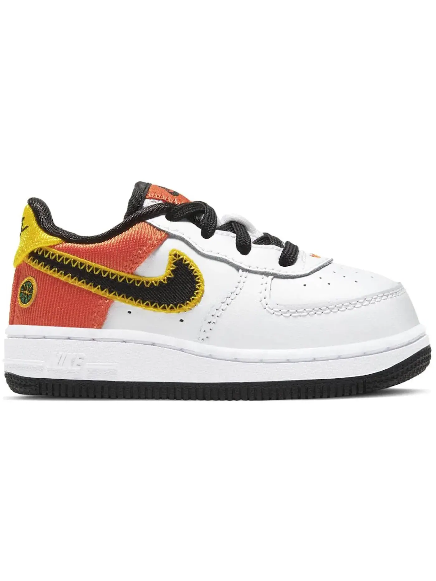 Детские кроссовки Lifestyle Nike Air Force 1 Low LV8 — изображение 1 из 1, белый/оранжевый//черный