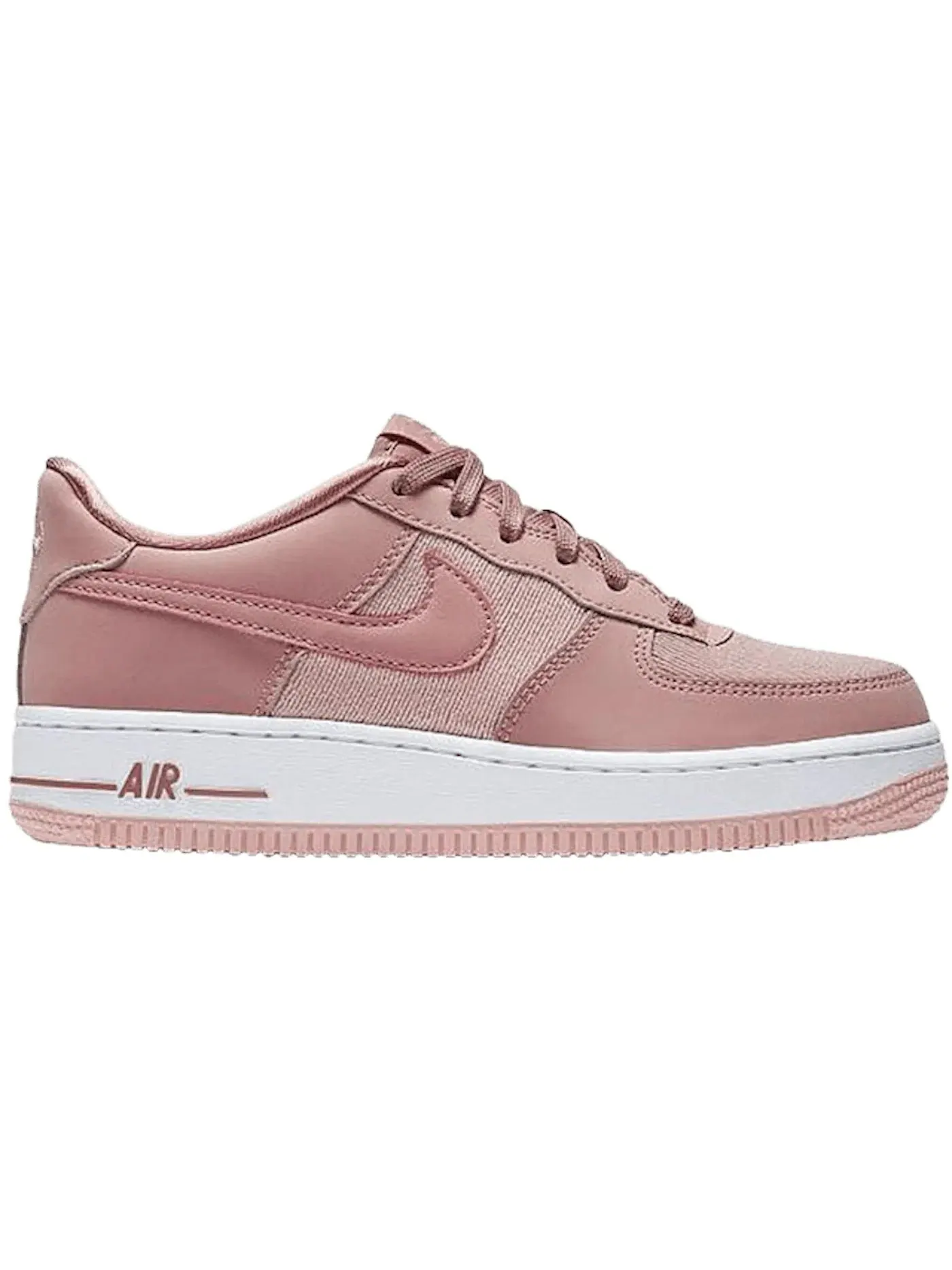 Детские кроссовки Lifestyle с замшевым верхом Nike Air Force 1 Low LV8 — изображение 1 из 1, розовый/розовый-розовый