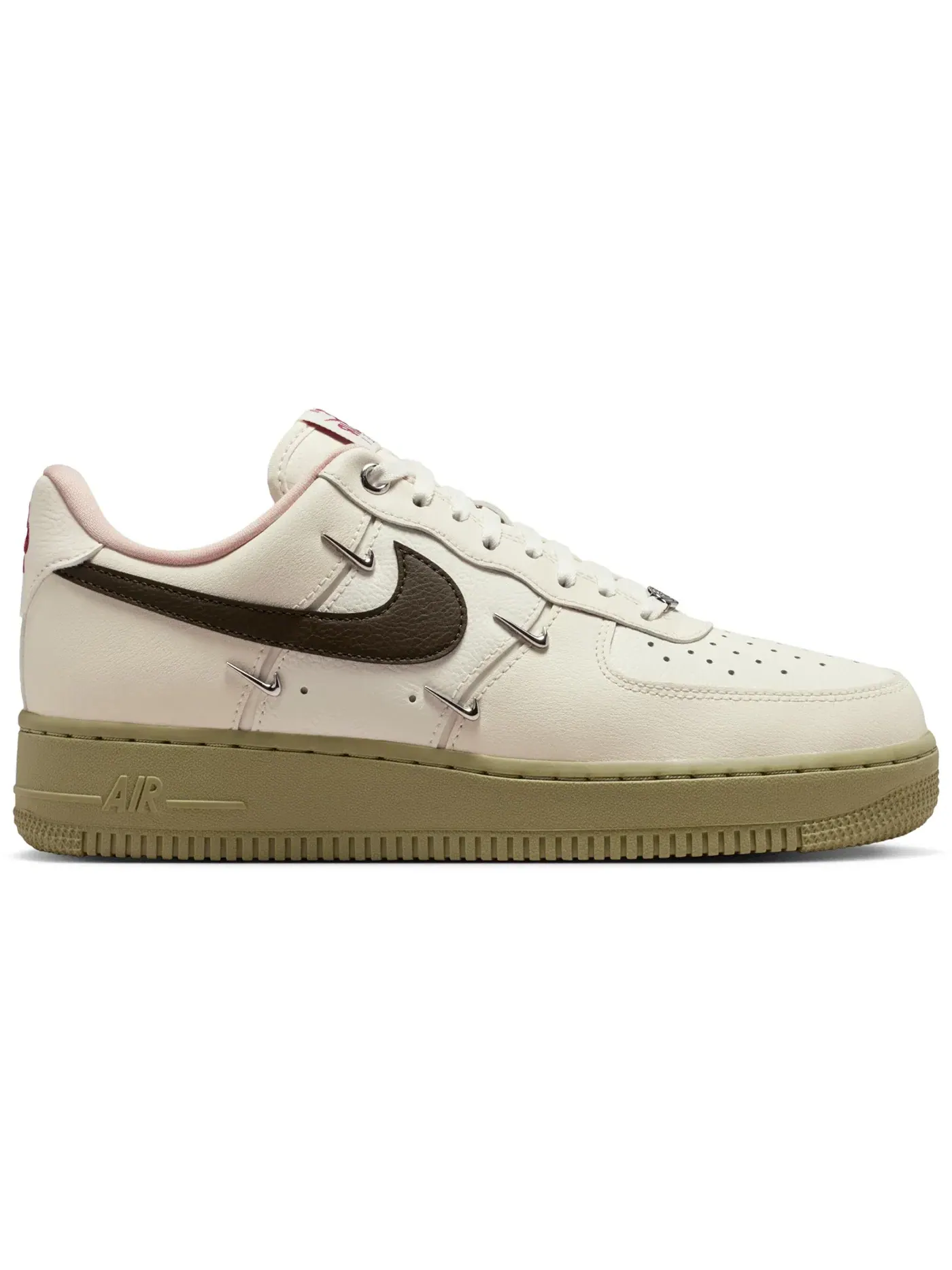 Женские кроссовки Lifestyle с принтом Nike AIr Force 1 Low LX Nike — изображение 1 из 1, оливковый--темный