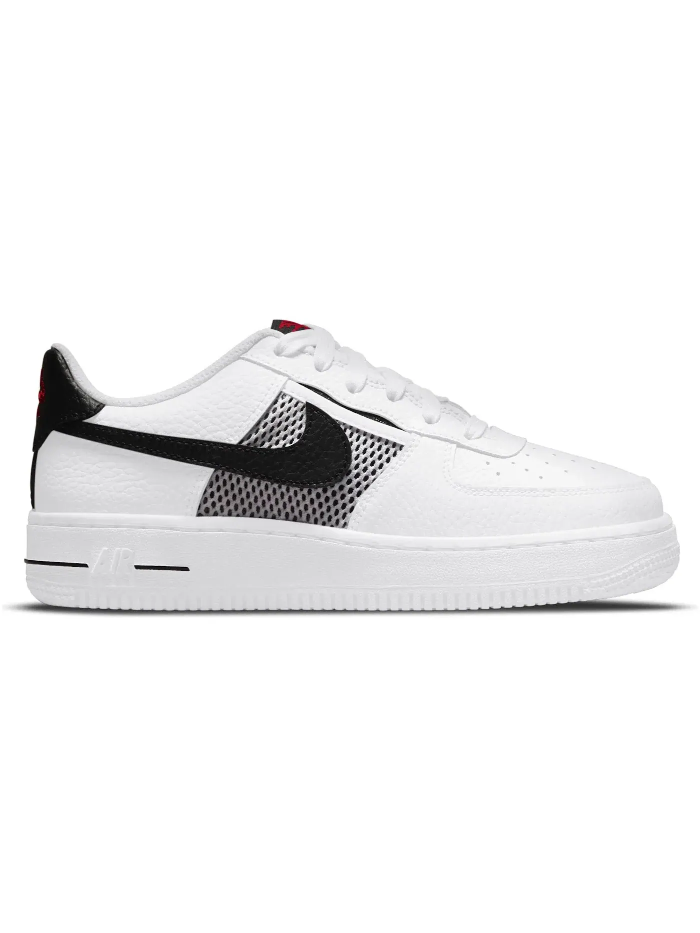 Детские кроссовки Lifestyle Nike Air Force 1 Low Mesh Pocket — изображение 1 из 1, белый/черный