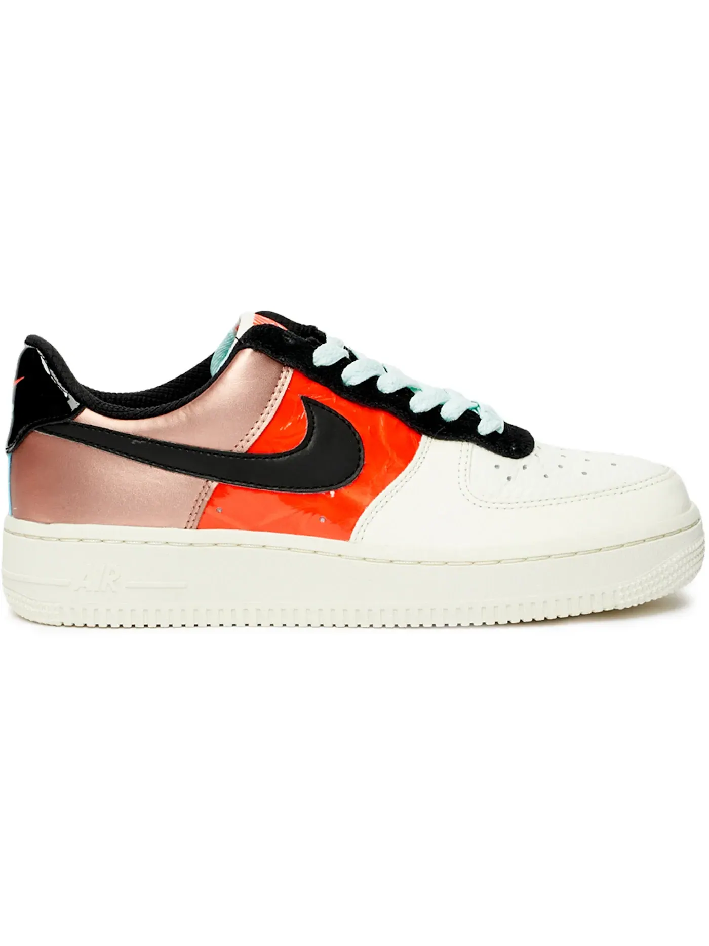 Женские кроссовки Lifestyle с металлическим отливом Nike Air Force 1 Low — изображение 1 из 1, металлик красный//черный