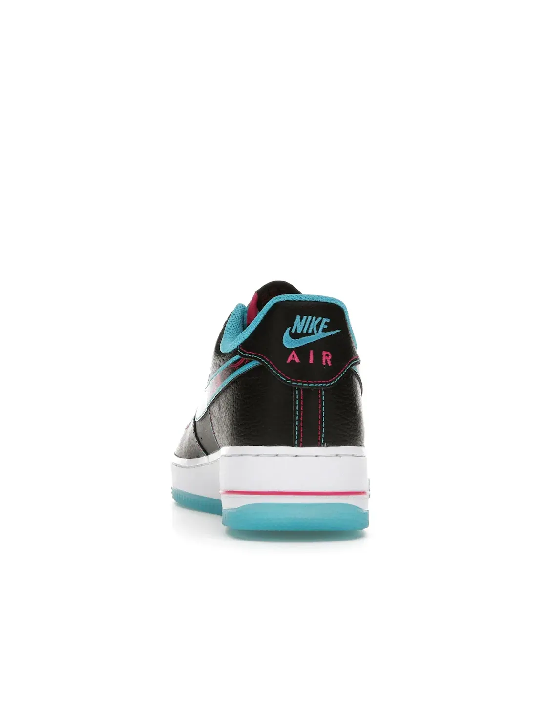 Мужские кеды Lifestyle с принтом Nike Air Force 1 Low Miami Nights Nike — изображение 4 из 4, черный//розовый