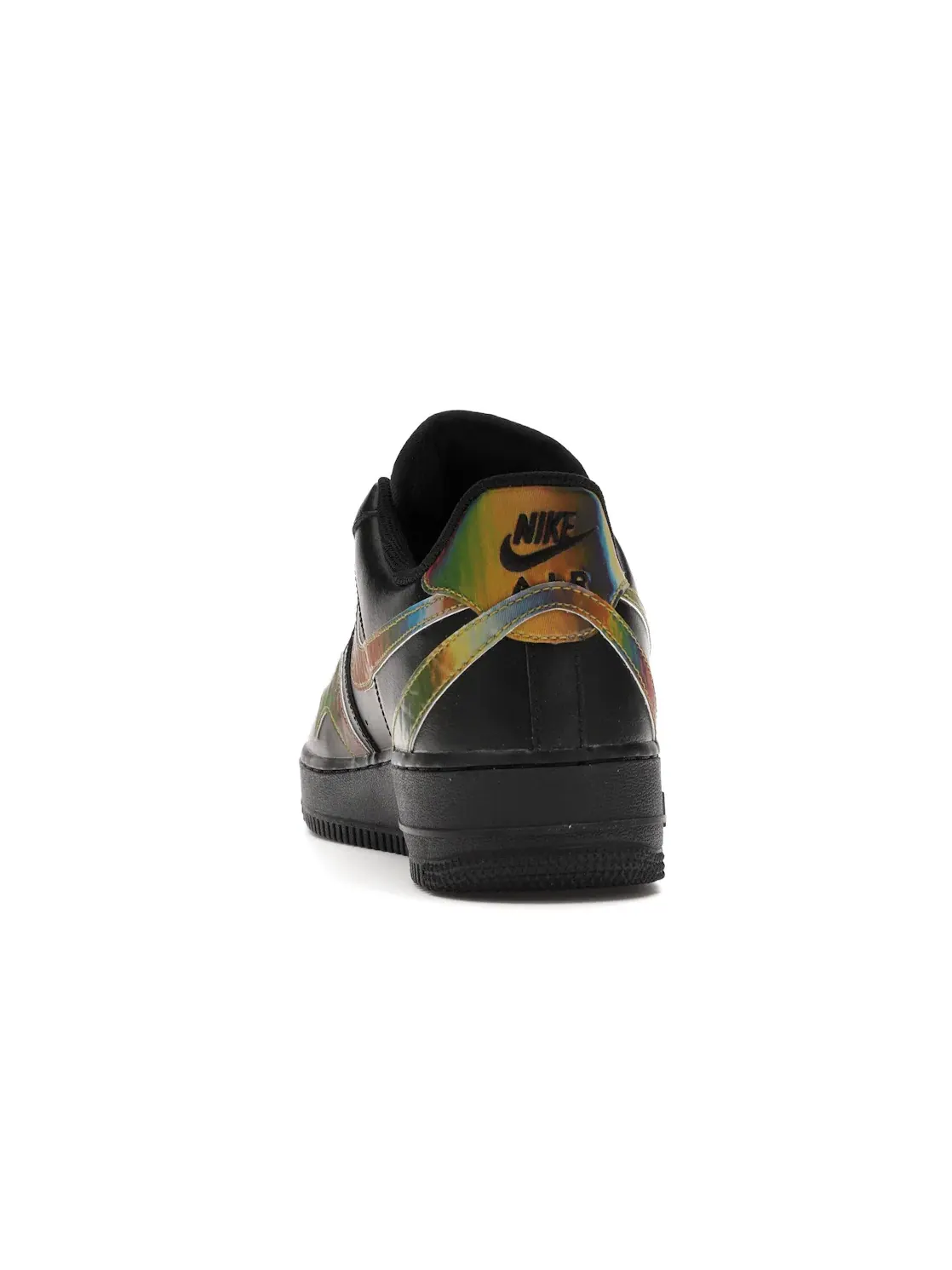 Мужские кроссовки с дизайном Misplaced Swooshes Nike Air Force 1 Low — изображение 4 из 4, черный/серебристый