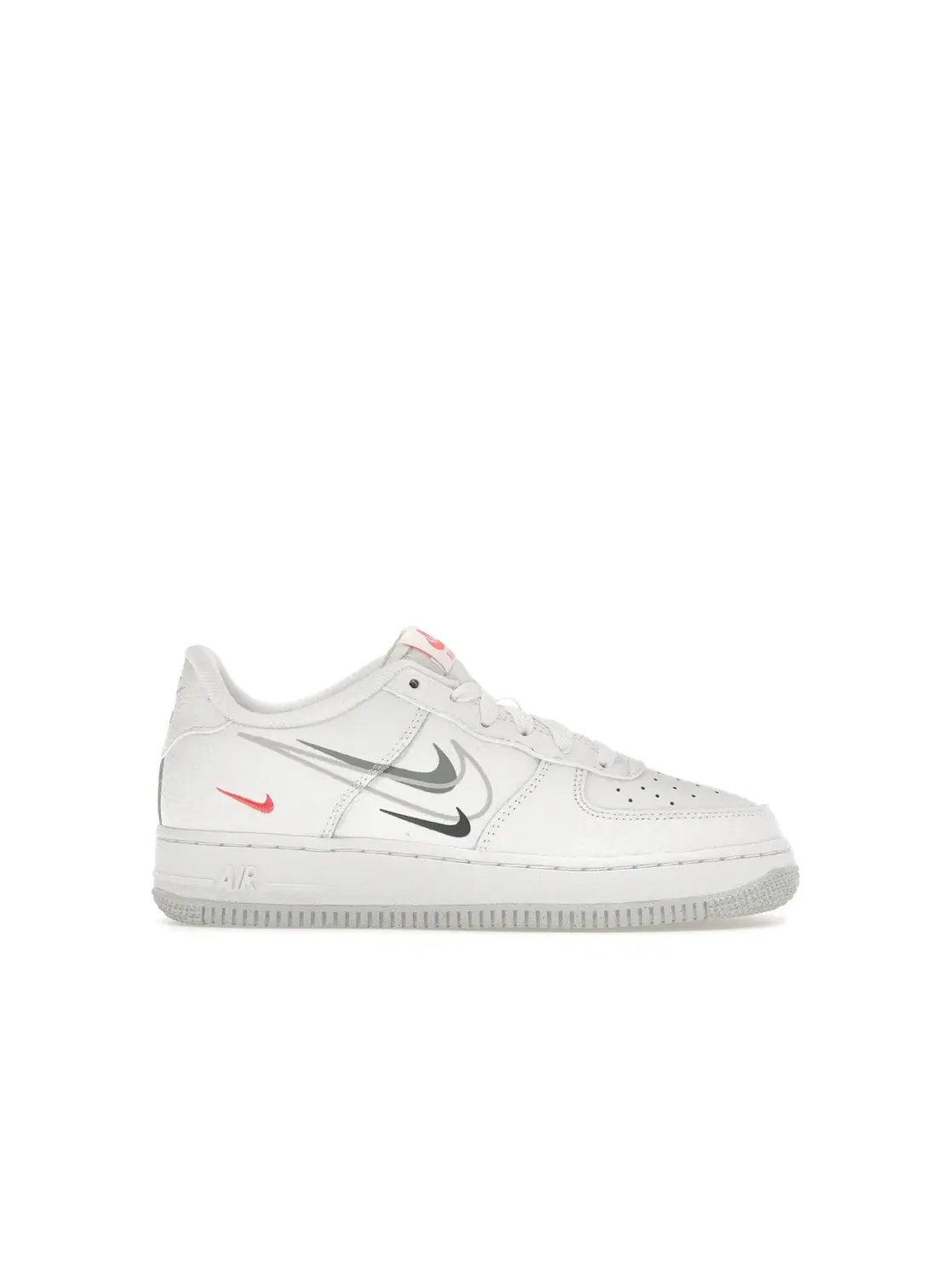 Детские кроссовки с многоцветным свушем Nike Air Force 1 Low Nike — изображение 1 из 4, белый серый яркий