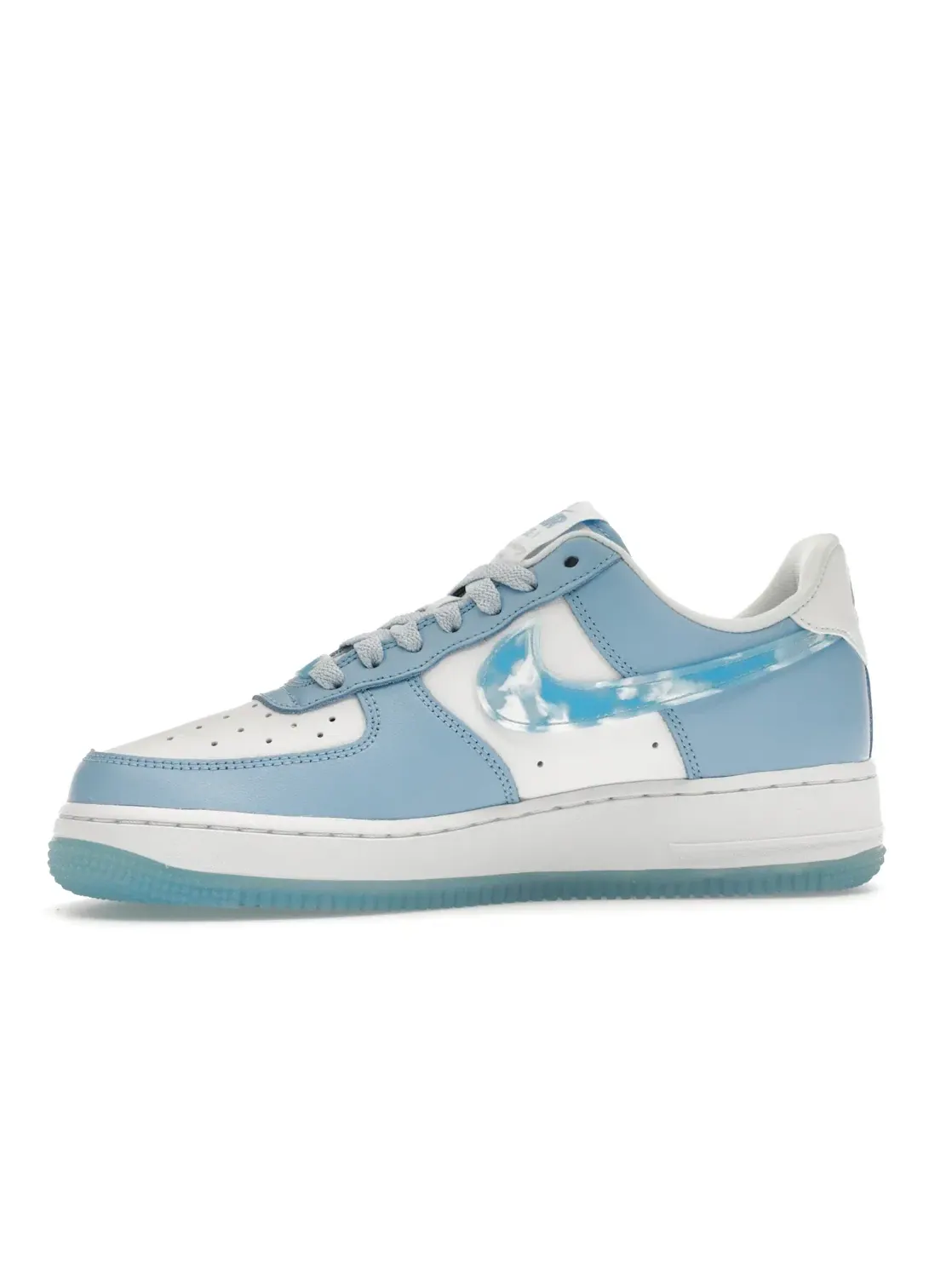 Женские кроссовки с принтом Nike Air Force 1 Low Nike — изображение 3 из 4, белый синий