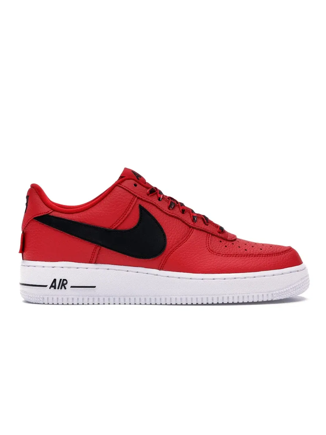 Мужские кроссовки с кожаным верхом Nike Air Force 1 Low — изображение 1 из 4, красный/черный-белый