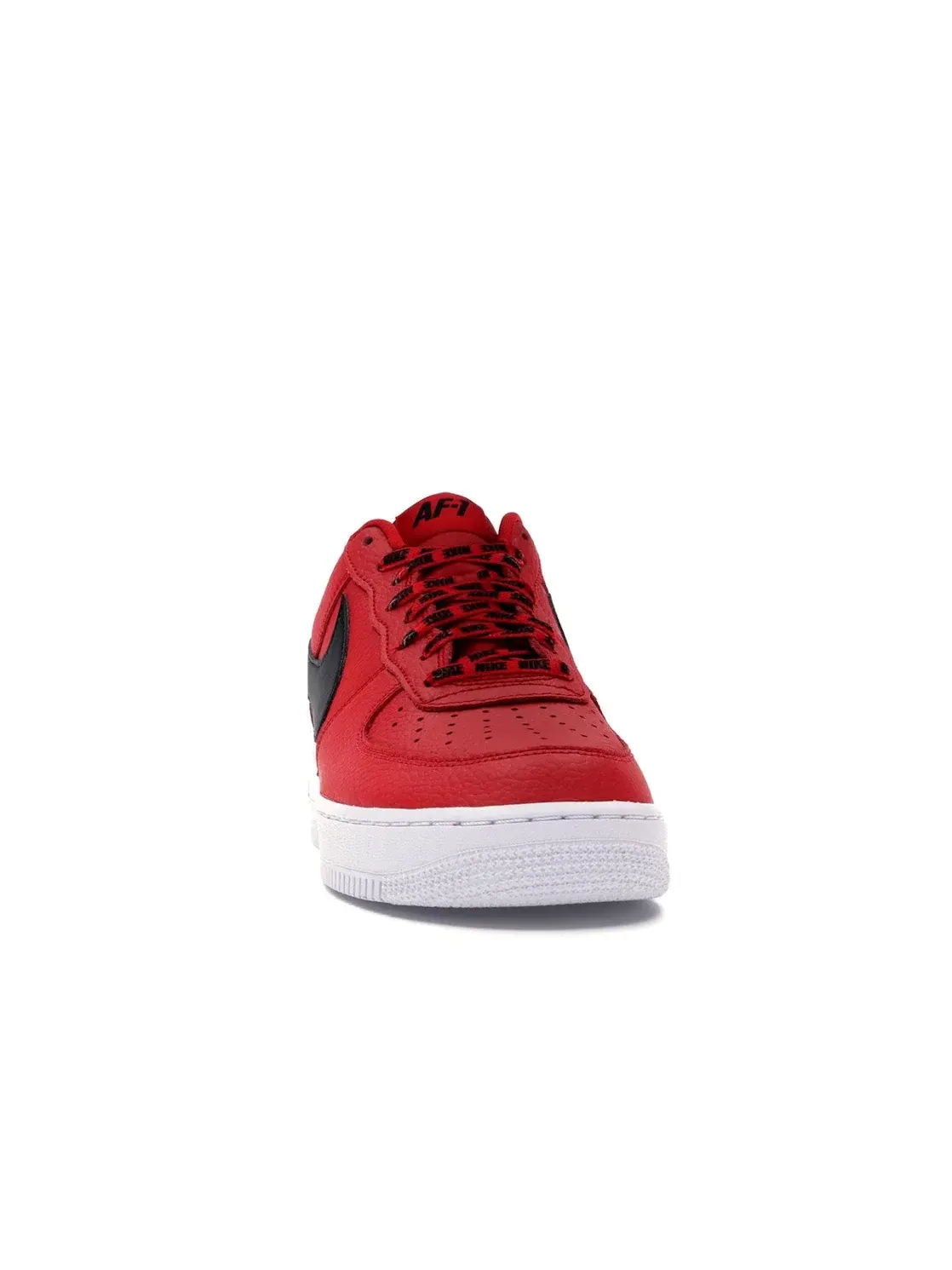 Мужские кроссовки с кожаным верхом Nike Air Force 1 Low — изображение 2 из 4, красный/черный-белый