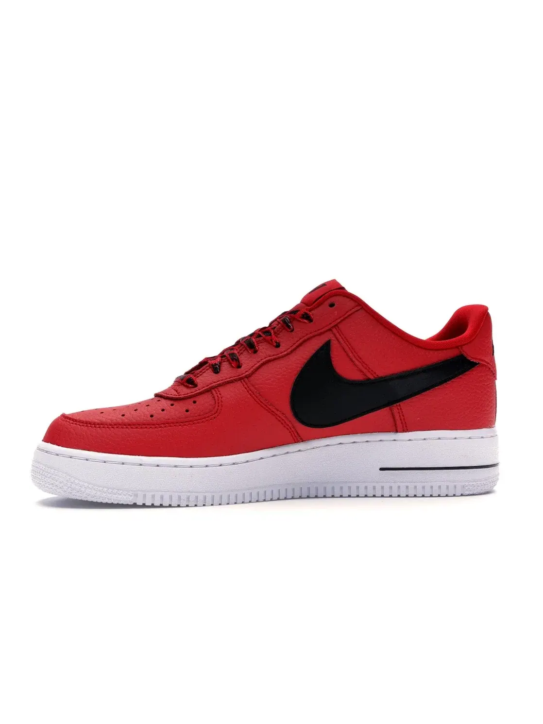 Мужские кроссовки с кожаным верхом Nike Air Force 1 Low — изображение 3 из 4, красный/черный-белый