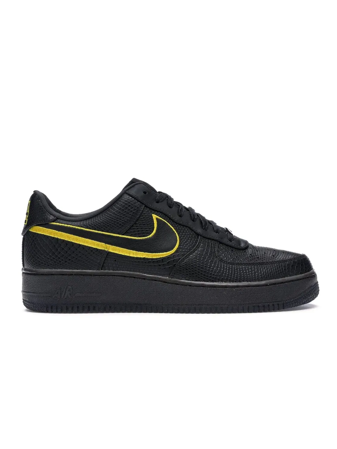 Мужские кроссовки с замшей Nike Air Force 1 Low — изображение 1 из 4, черный/золотистый