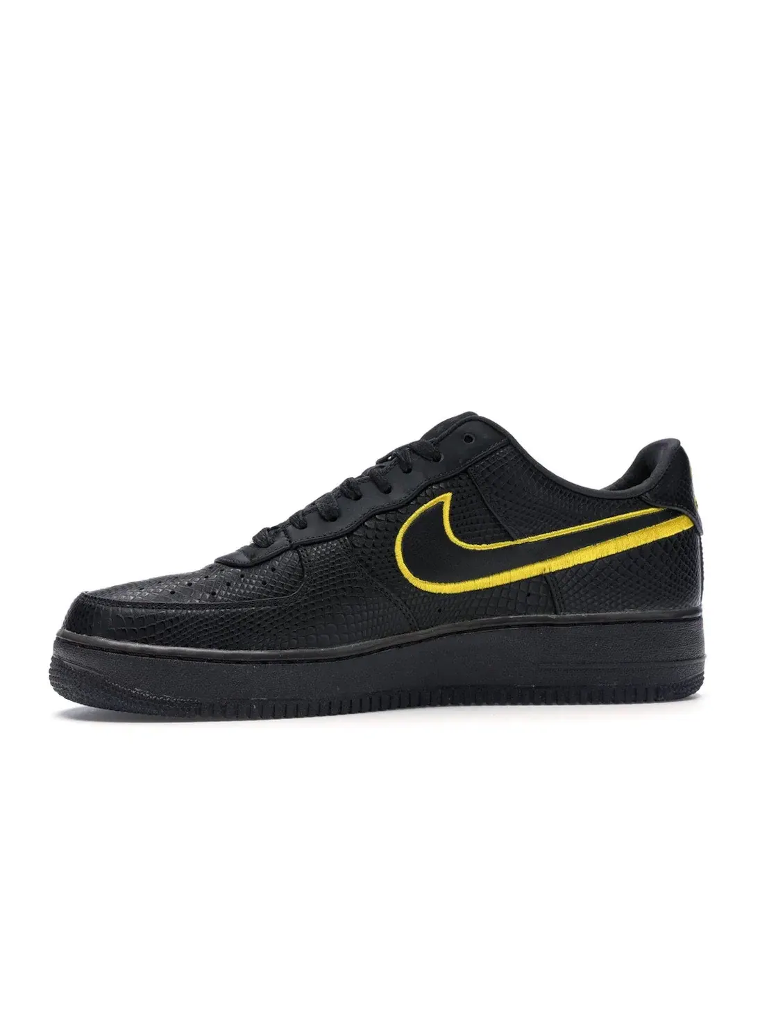 Мужские кроссовки с замшей Nike Air Force 1 Low — изображение 3 из 4, черный/золотистый