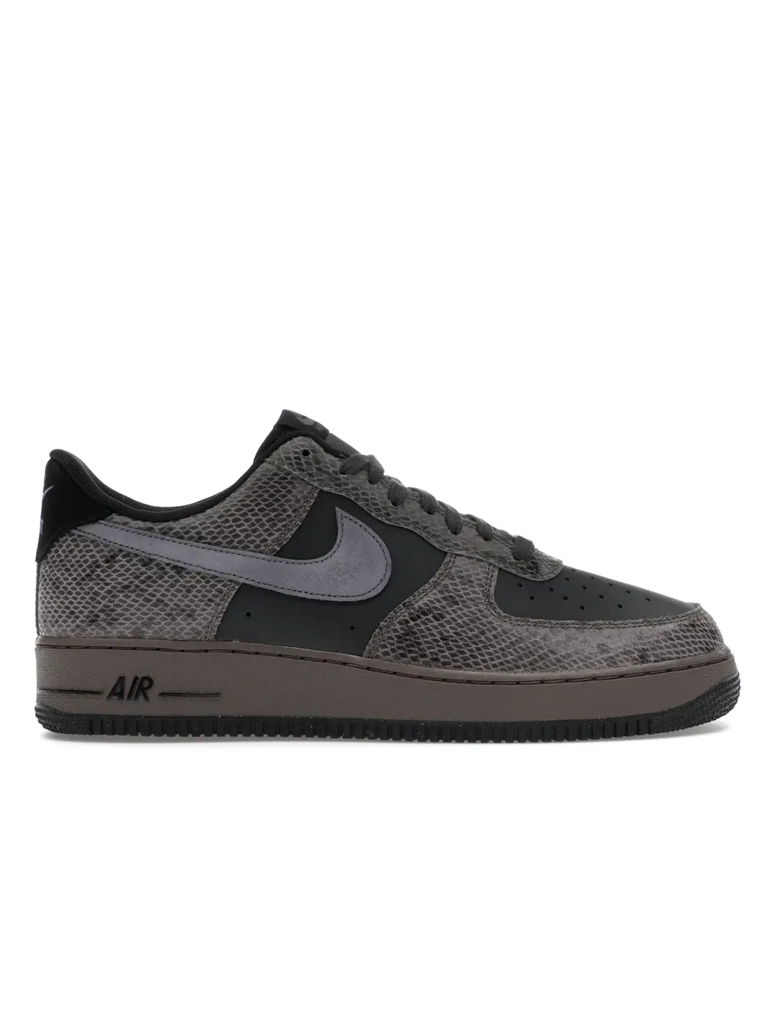 Мужские кроссовки с принтом под змеиную кожу Nike Air Force 1 Low — изображение 1 из 4, черный/светлый-черный