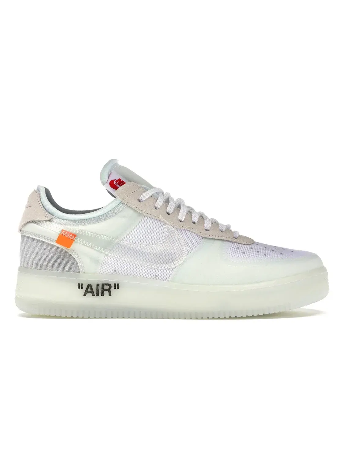 Мужские кроссовки с полупрозрачным верхом Nike Air Force 1 Low Off-White — изображение 1 из 4, белый/белый