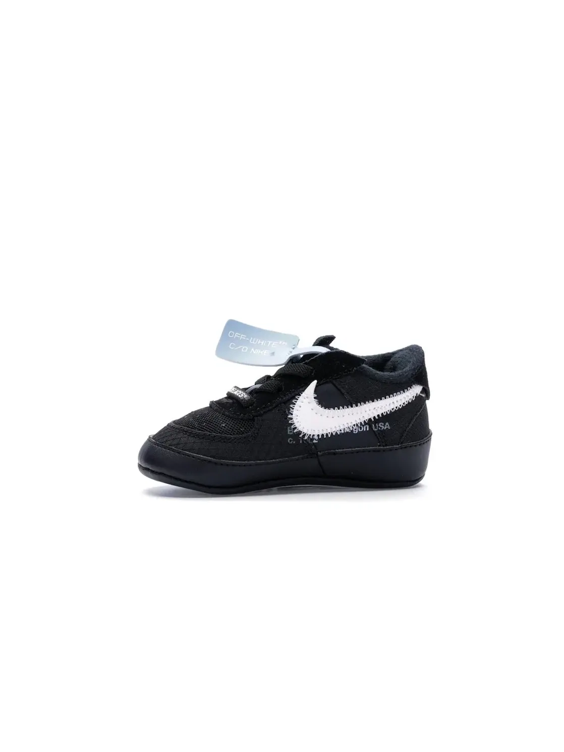 Детские кроссовки Nike Air Force 1 Low Off-White Black White — изображение 3 из 4, черный/белый--черный