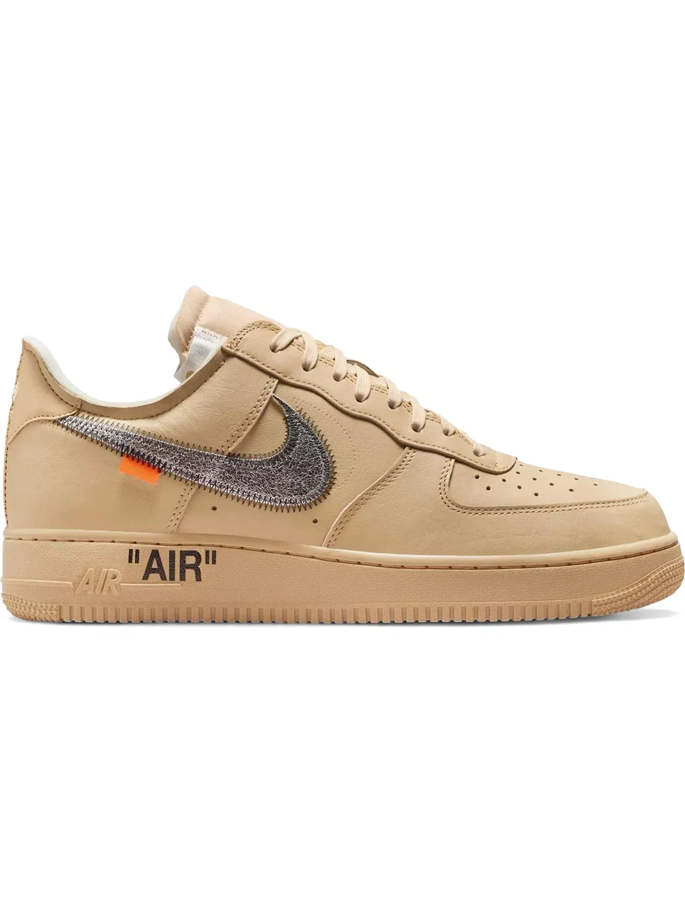 Мужские кроссовки с деконструированным дизайном Nike Air Force 1 Low Off-White — изображение 1 из 1, металлик серебристый