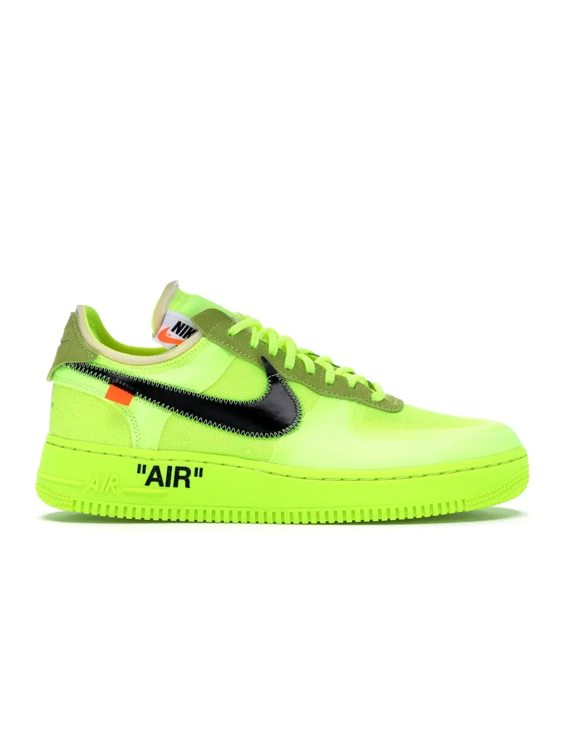Мужские кроссовки с ярким дизайном Nike Air Force 1 Low Off-White — изображение 1 из 4, черный