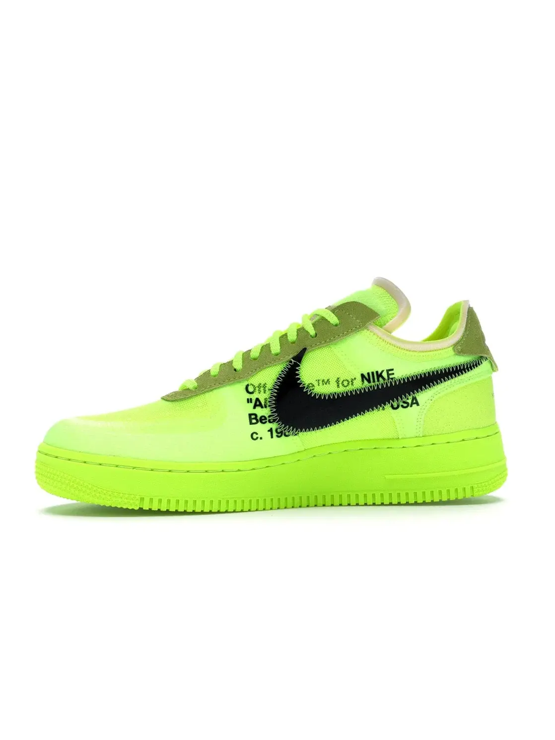 Мужские кроссовки с ярким дизайном Nike Air Force 1 Low Off-White — изображение 3 из 4, черный