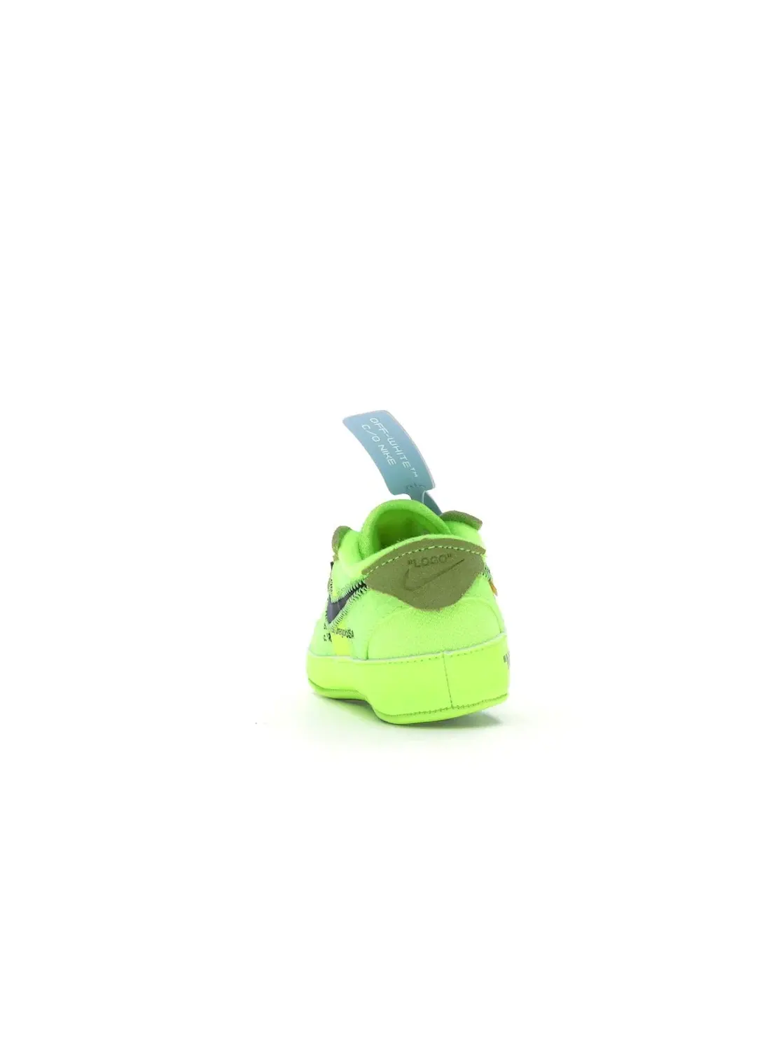 Детские кроссовки с ярким цветом Nike Air Force 1 Low Off-White Volt Nike — изображение 4 из 4, черный