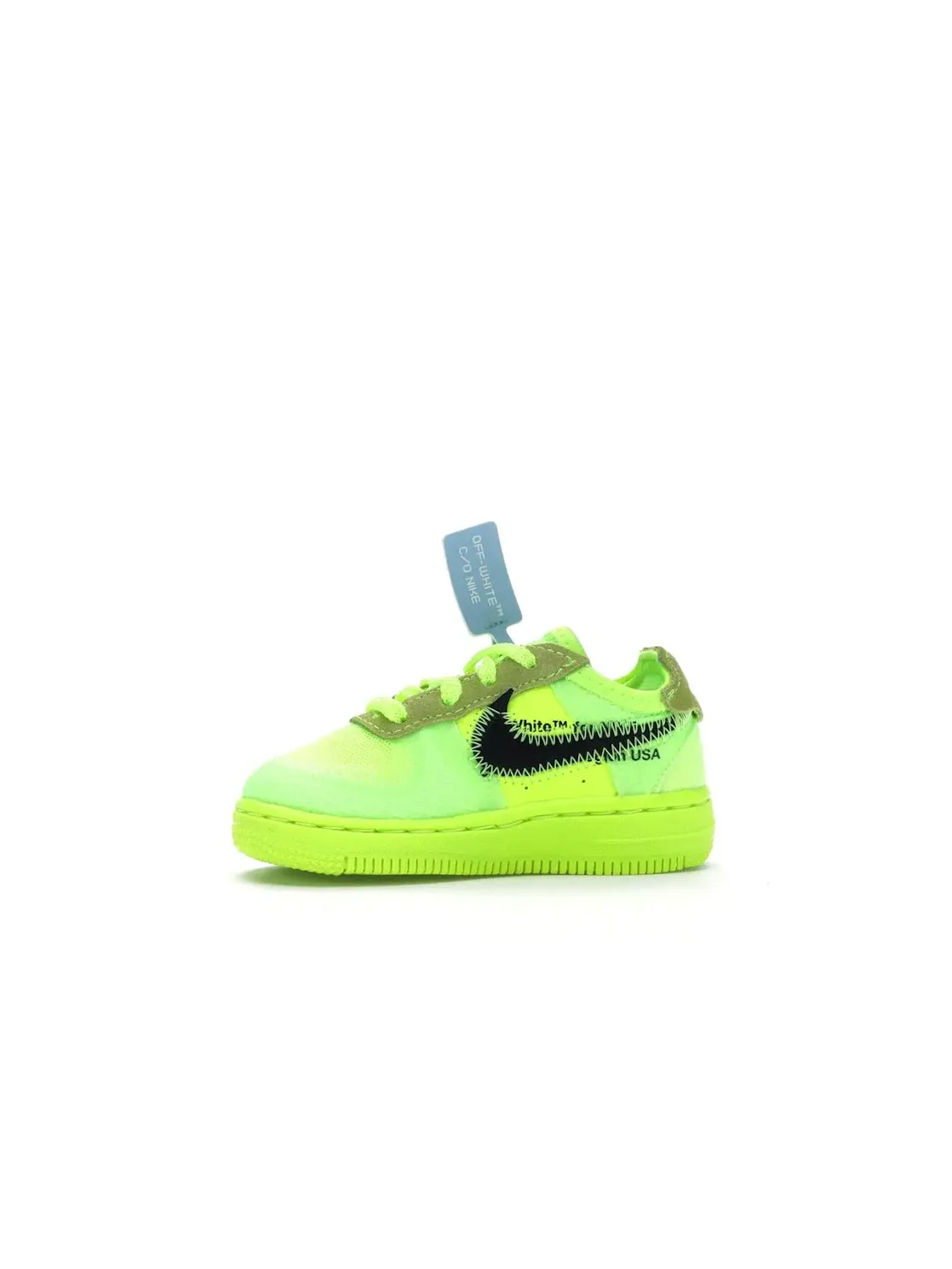 Детские кроссовки Lifestyle Nike Air Force 1 Low Off-White — изображение 3 из 4, черный