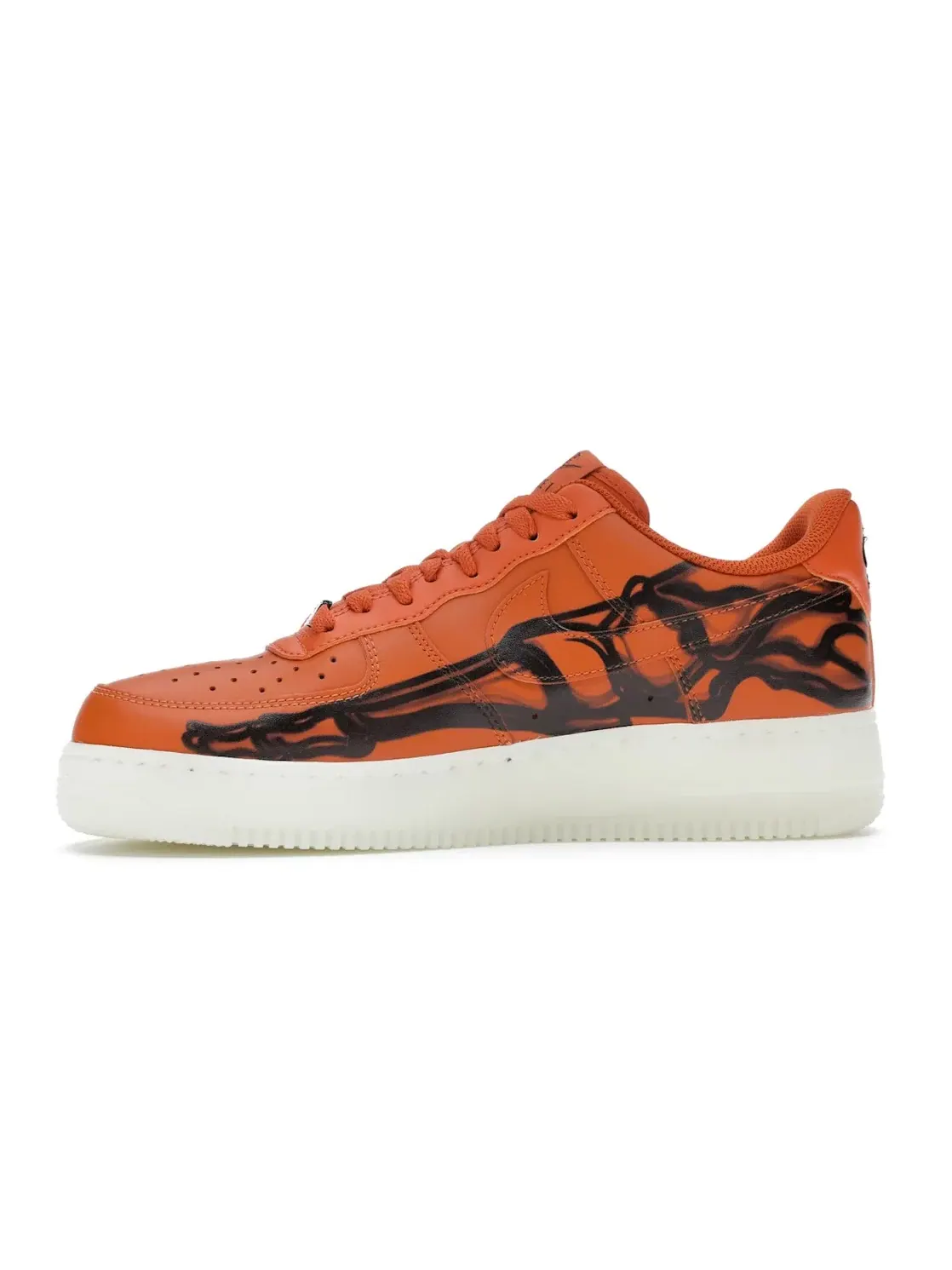 Мужские кроссовки с принтом скелета Nike Air Force 1 Low — изображение 3 из 4, белый-черный