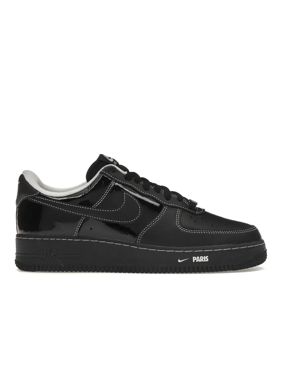 Мужские кроссовки с лакированной кожи Nike Air Force 1 Low — изображение 1 из 4, черный/белый