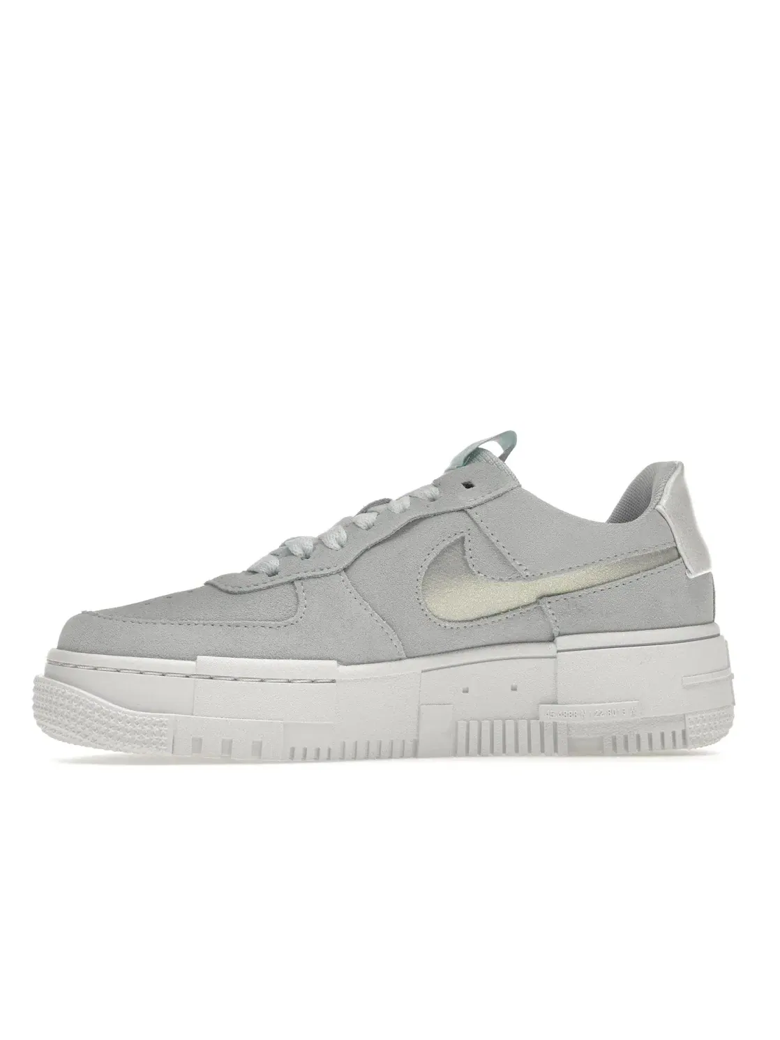Женские кроссовки Lifestyle Nike Air Force 1 Low Pixel — изображение 3 из 4, синий/белый/платиновый
