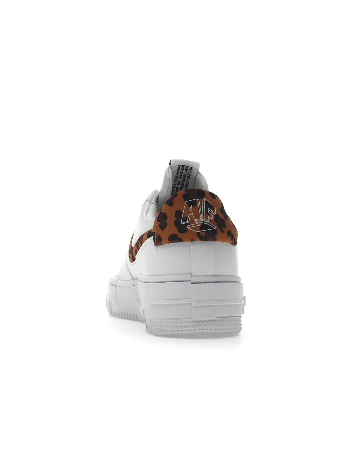 Женские кроссовки Nike Air Force 1 Low Pixel SE White Leopard — изображение 4 из 4, белый/белый-белый-белый