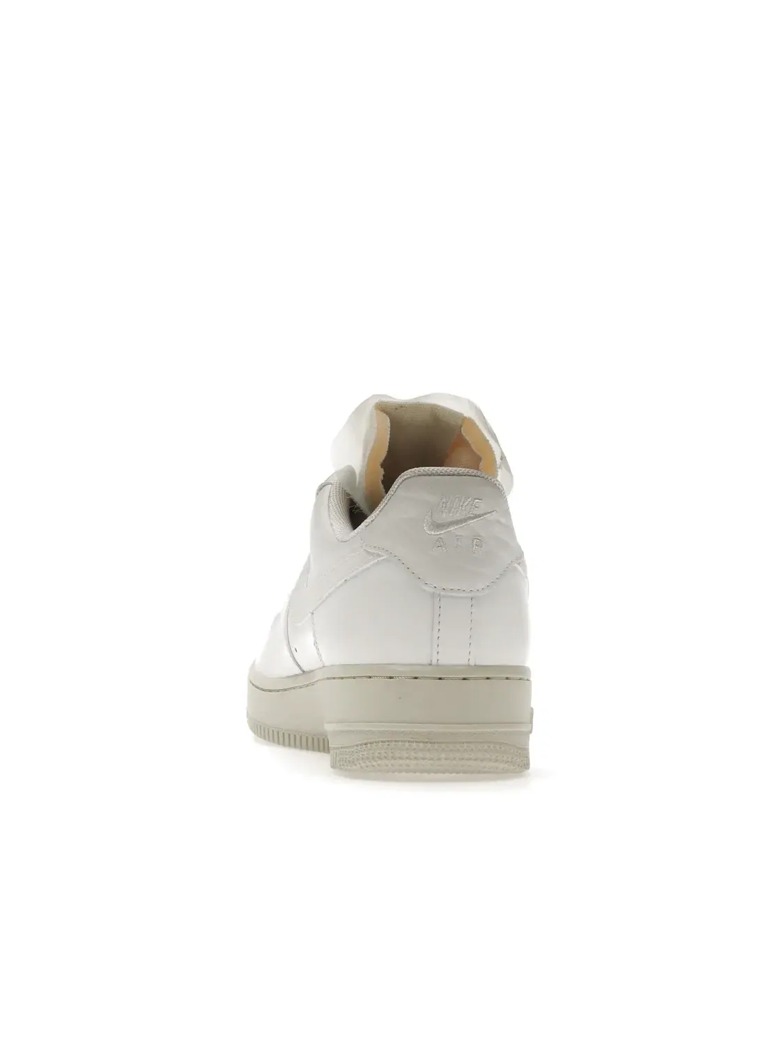 Женские кроссовки lifestyle с кожаным верхом Nike Air Force 1 Low Prm — изображение 4 из 4, белый/белый