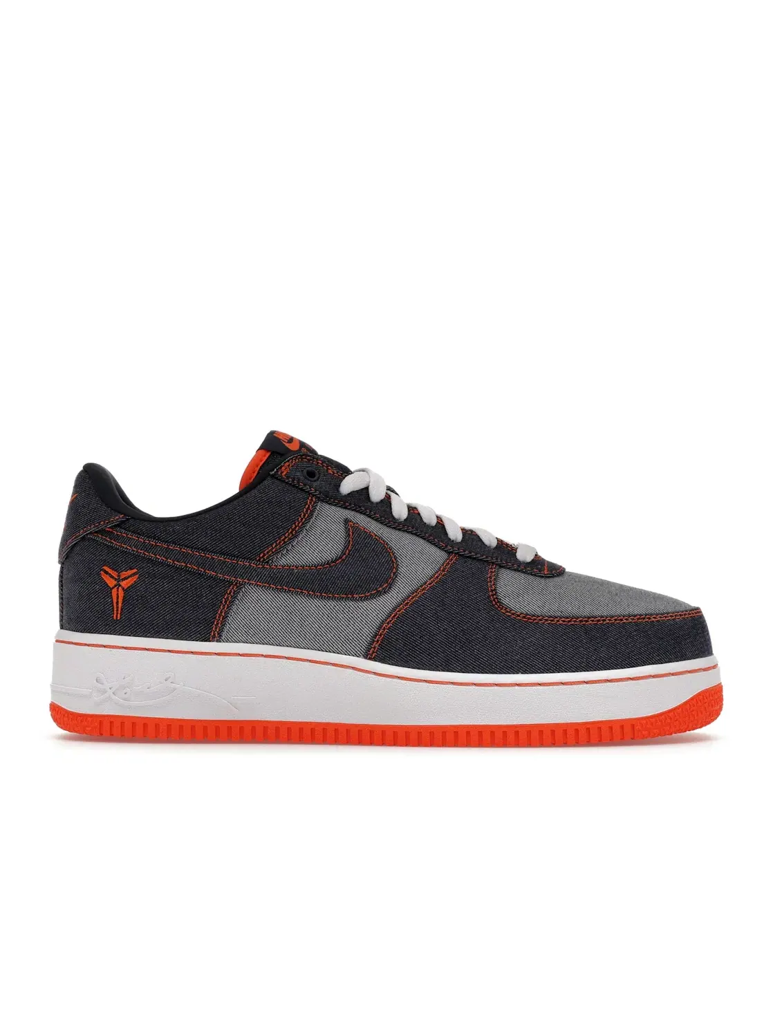 Мужские кроссовки Lifestyle Nike Air Force 1 Low Protro Kobe Bryant Denim Obsidian Safety Orange — изображение 1 из 4