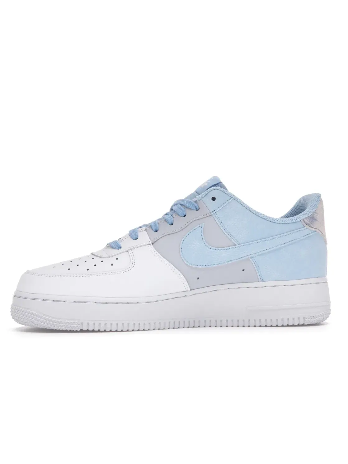Мужские кроссовки с кожаным и замшевым верхом Nike Air Force 1 Low — изображение 3 из 4, синий/синий-серый