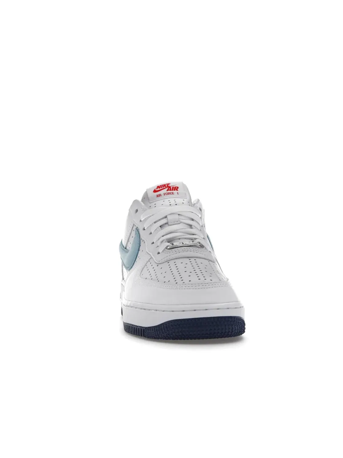 Мужские кроссовки с перфорацией Nike Air Force 1 Low Puerto Rico 2022 Nike — изображение 2 из 4, белый/синий-белый