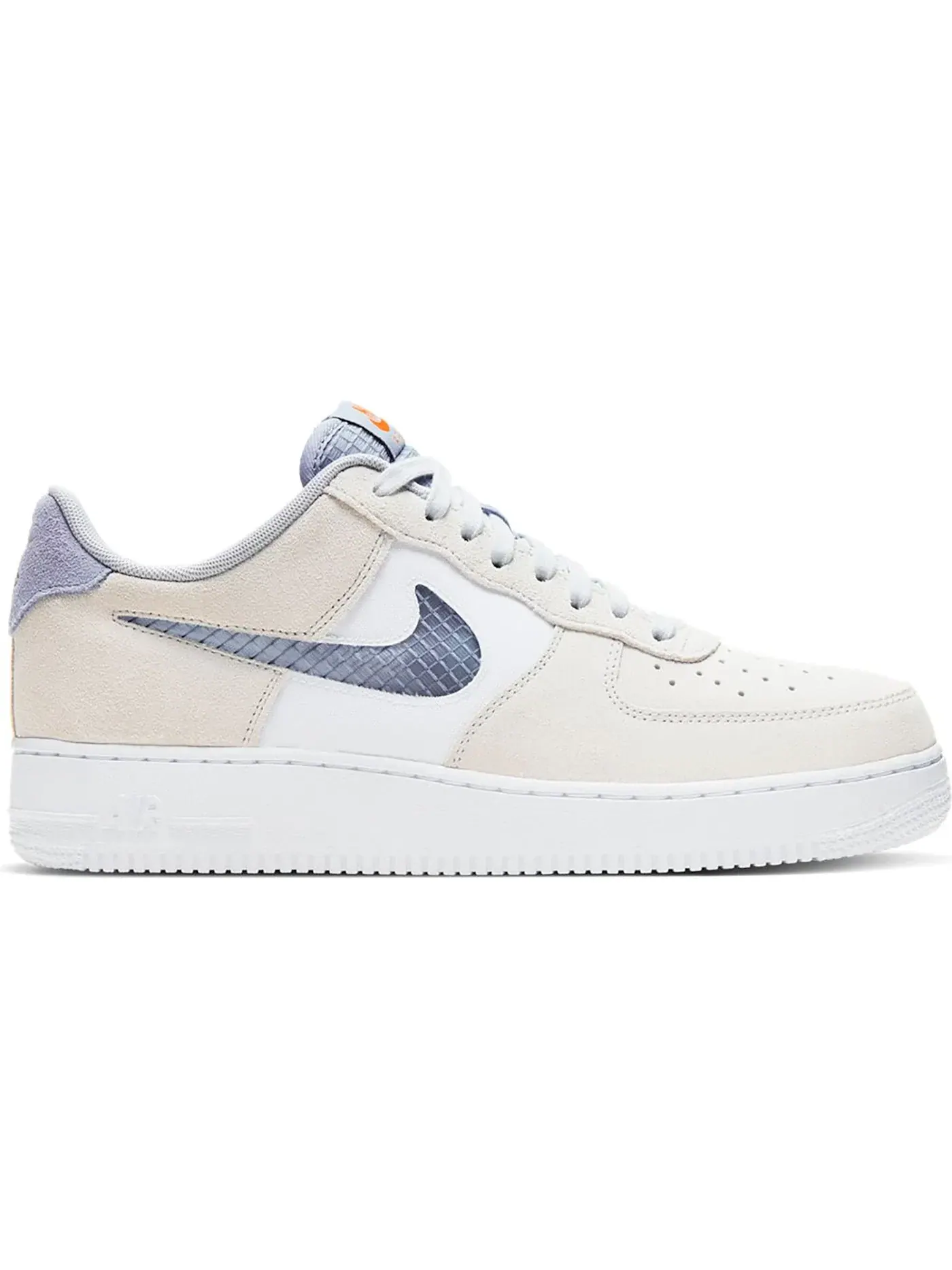 Мужские кроссовки Lifestyle с уникальной расцветкой Nike Air Force 1 Low — изображение 1 из 1, платиновый/белый--индиго