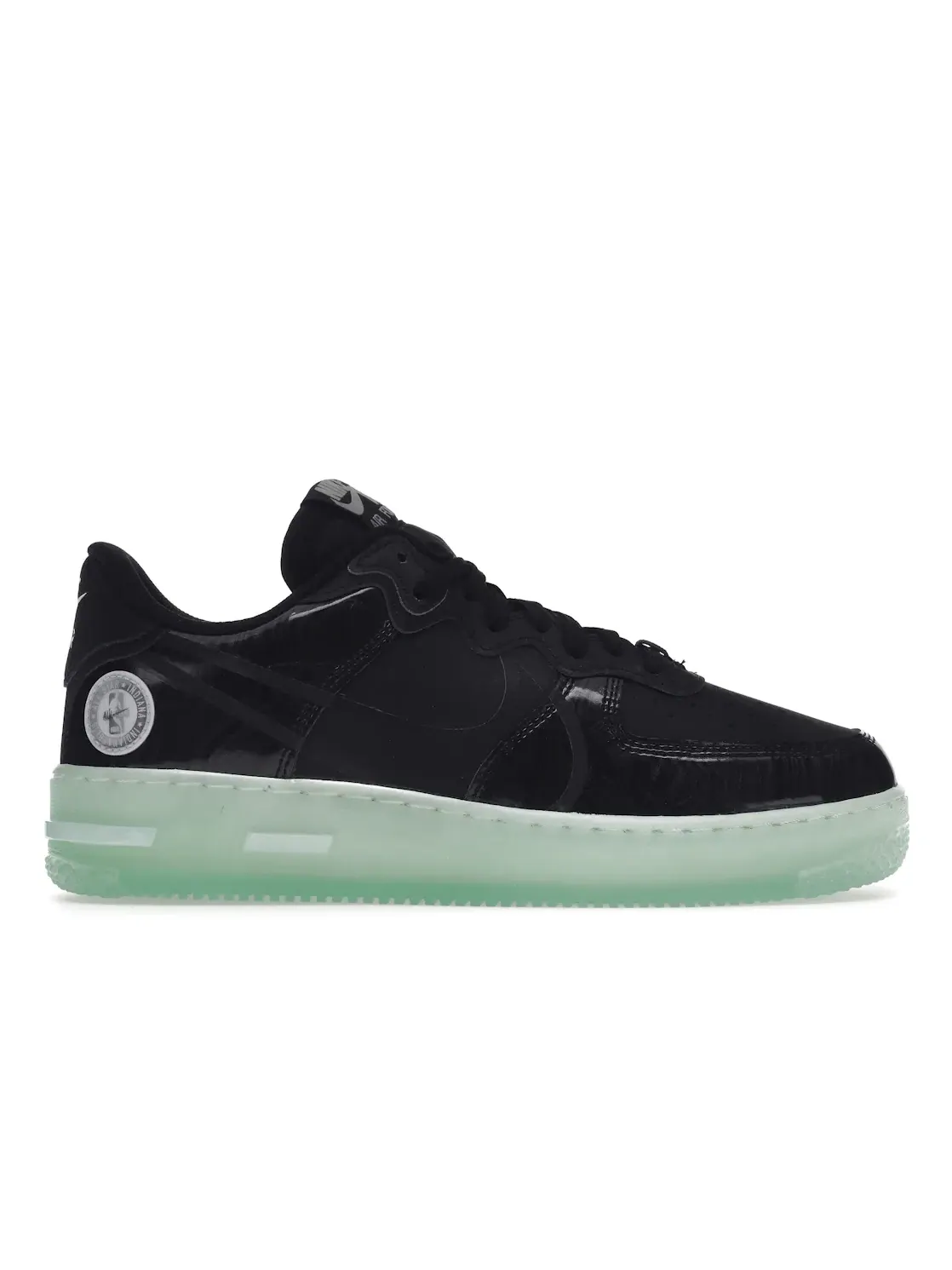 Мужские кроссовки с React-пеной Nike Air Force 1 Low React — изображение 1 из 4, черный/черный-зеленый