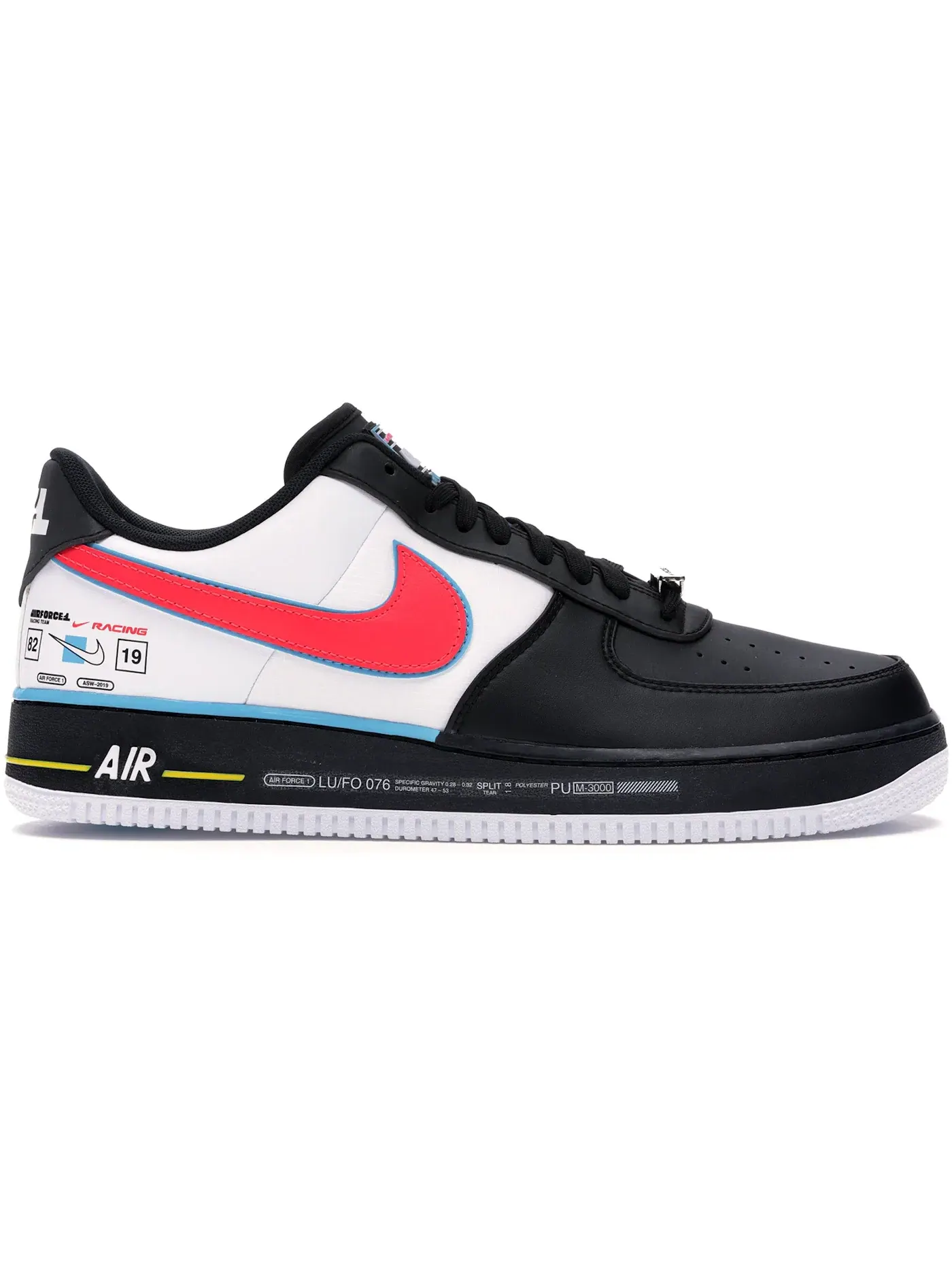 Мужские кроссовки с принтом Nike Air Force 1 Low Nike — изображение 1 из 1, черный/белый-синий