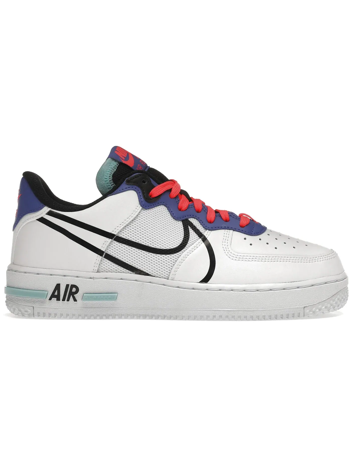 Мужские кроссовки Lifestyle Nike Air Force 1 Low React — изображение 1 из 1, белый/черный-синий