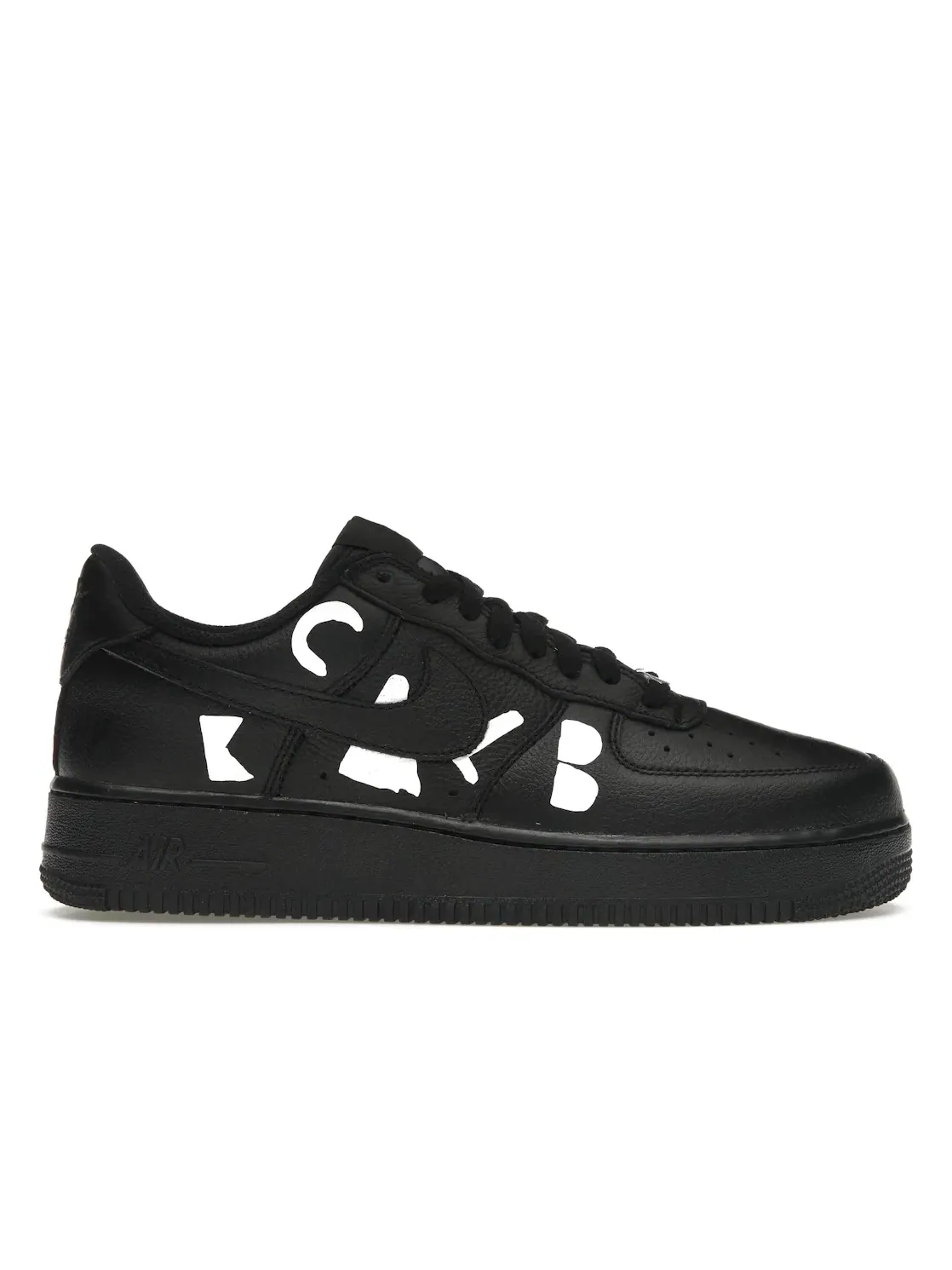 Мужские кроссовки Lifestyle с принтом Nike Air Force 1 Low Retro SP Nike — изображение 1 из 4, черный/черный/белый