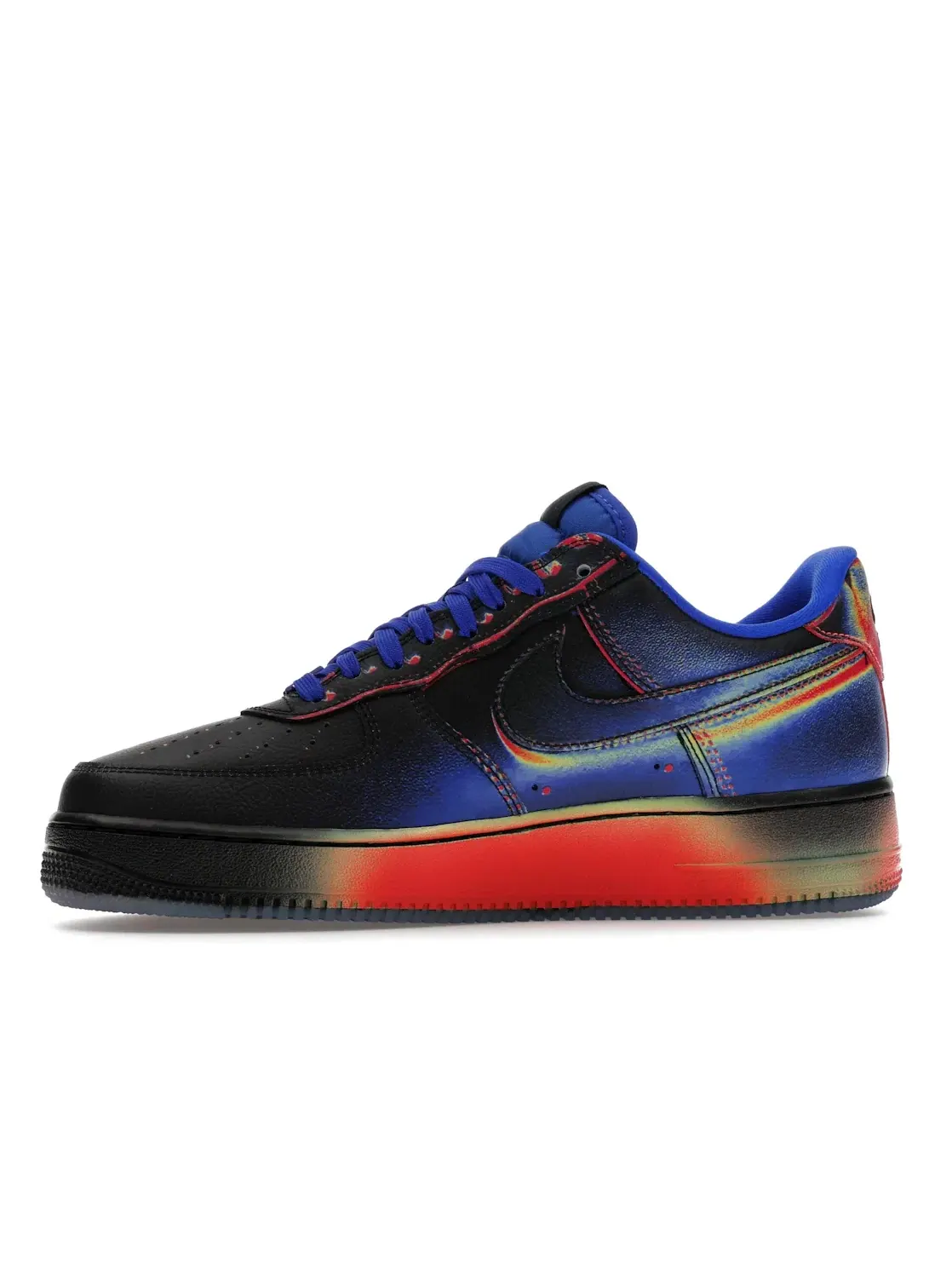 Мужские кроссовки Lifestyle с принтом Nike Air Force 1 Low Retro Nike — изображение 3 из 4, черный/синий