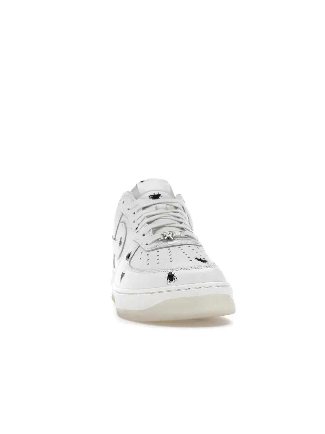 Мужские кроссовки Lifestyle с дизайном Houseflies Nike Air Force 1 Low Retro — изображение 2 из 4, белый/черный