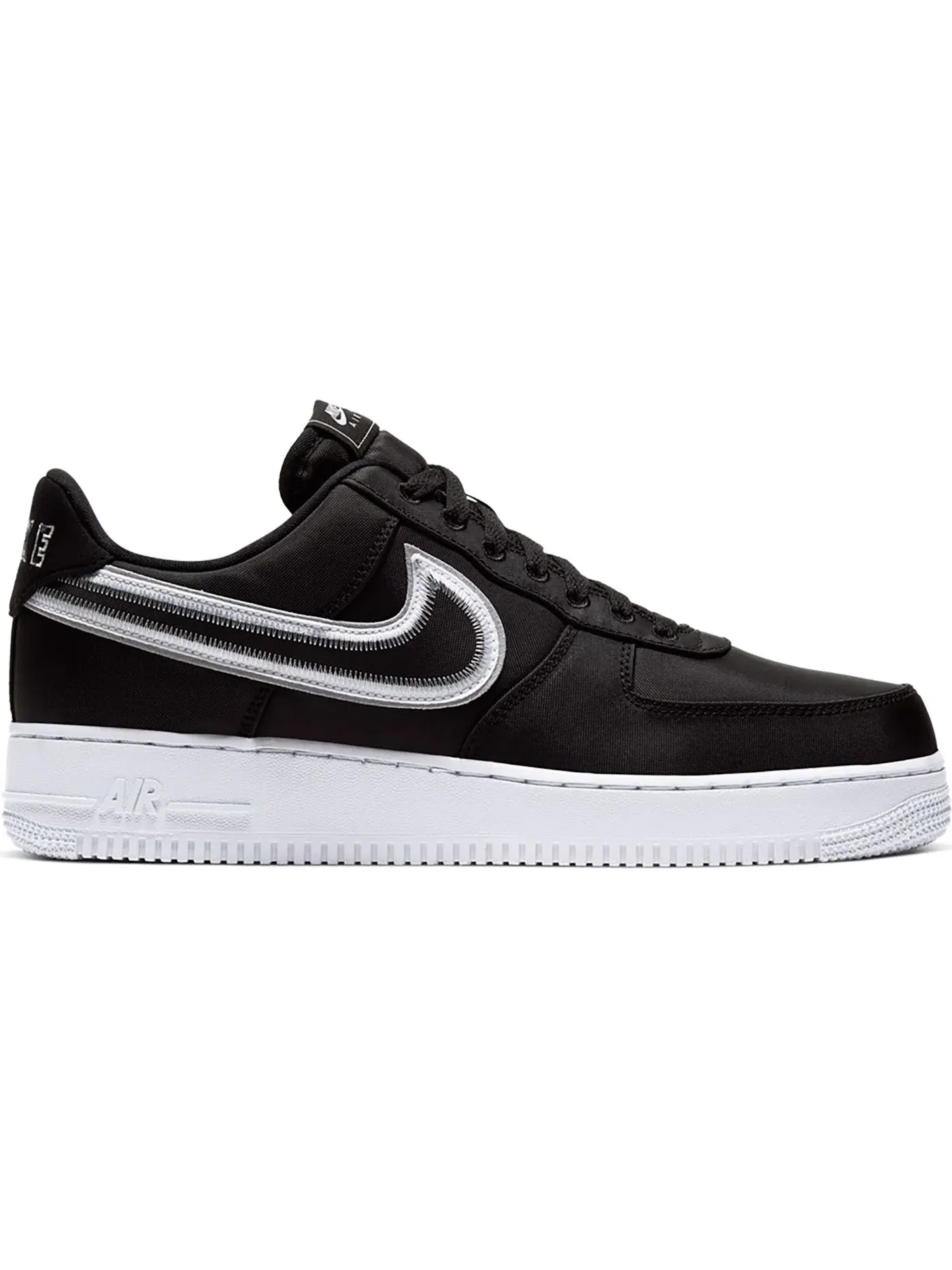 Мужские кроссовки Lifestyle Nike Air Force 1 Low Reverse Stitch — изображение 1 из 1, черный/серый-белый