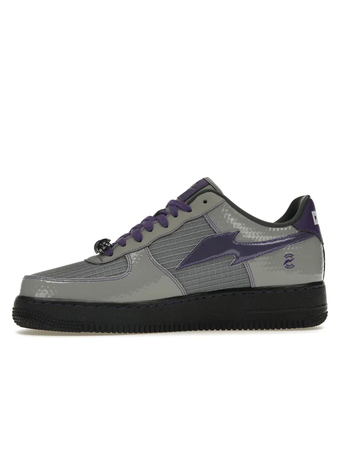 Мужские кроссовки Lifestyle Nike Air Force 1 Low RTFKT Clone X Robot — изображение 3 из 4, серый/фиолетовый-черный
