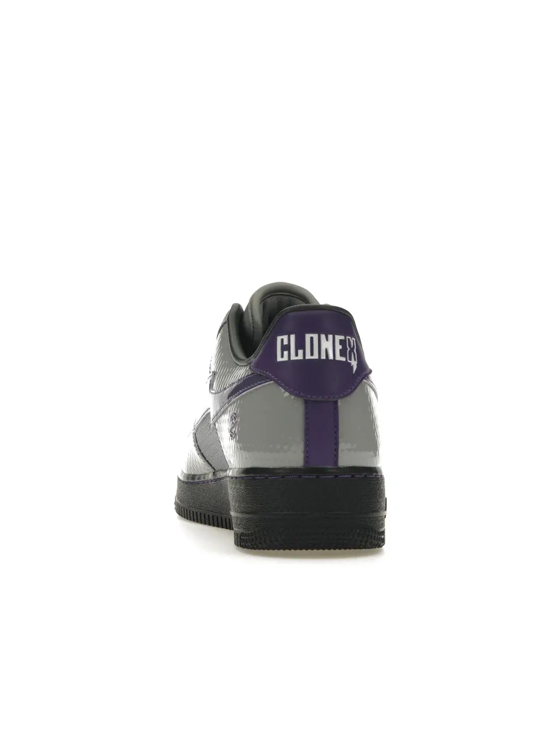 Мужские кроссовки Lifestyle Nike Air Force 1 Low RTFKT Clone X Robot — изображение 4 из 4, серый/фиолетовый-черный