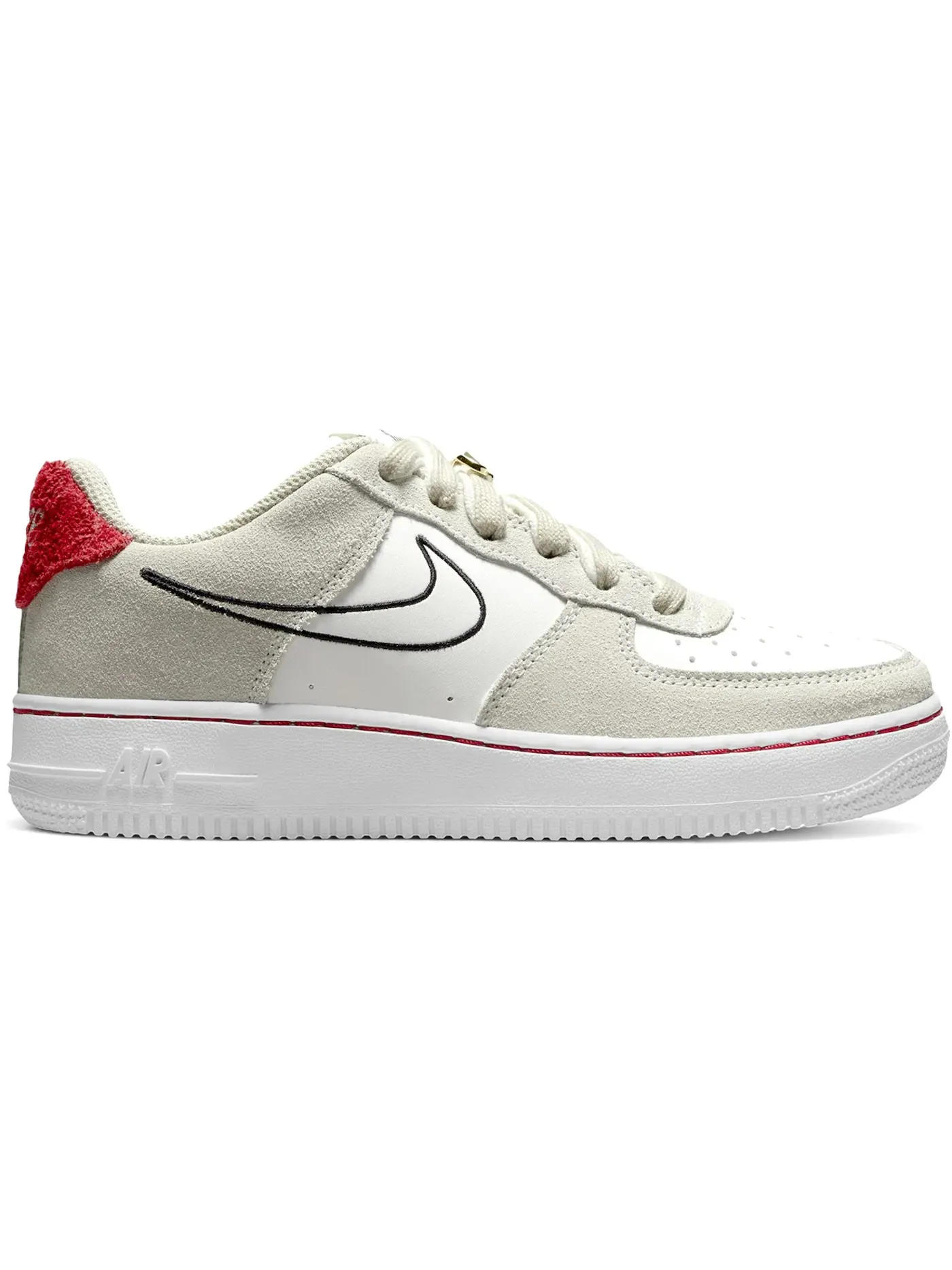 Детские кроссовки Lifestyle Nike Air Force 1 Low S50 — изображение 1 из 1, светлый//красный/черный
