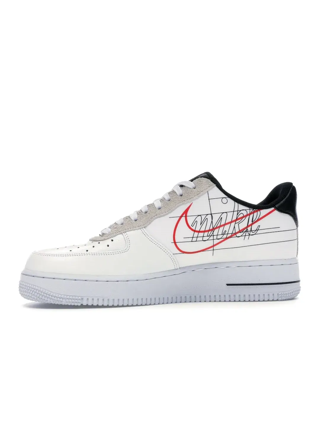 Мужские кроссовки Lifestyle Nike Air Force 1 Low Script Swoosh Pack — изображение 3 из 4, белый/черный-красный