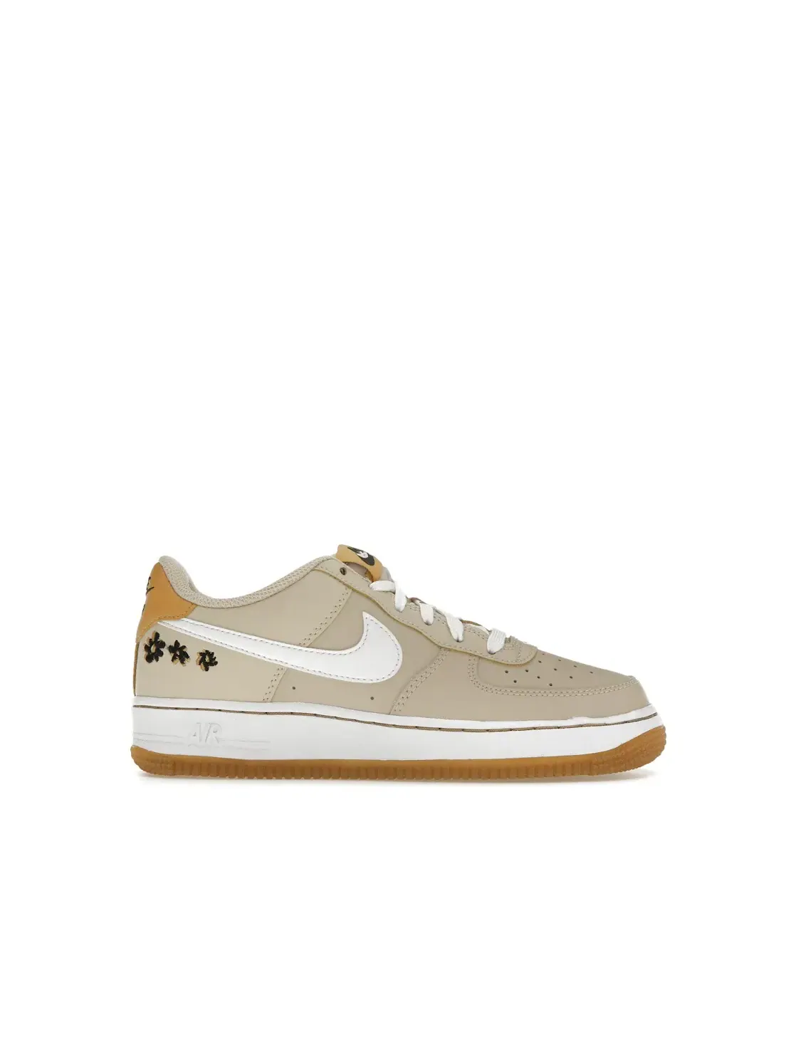 Детские кроссовки с цветочным принтом Nike Air Force 1 Low SE — изображение 1 из 4, черный/белый