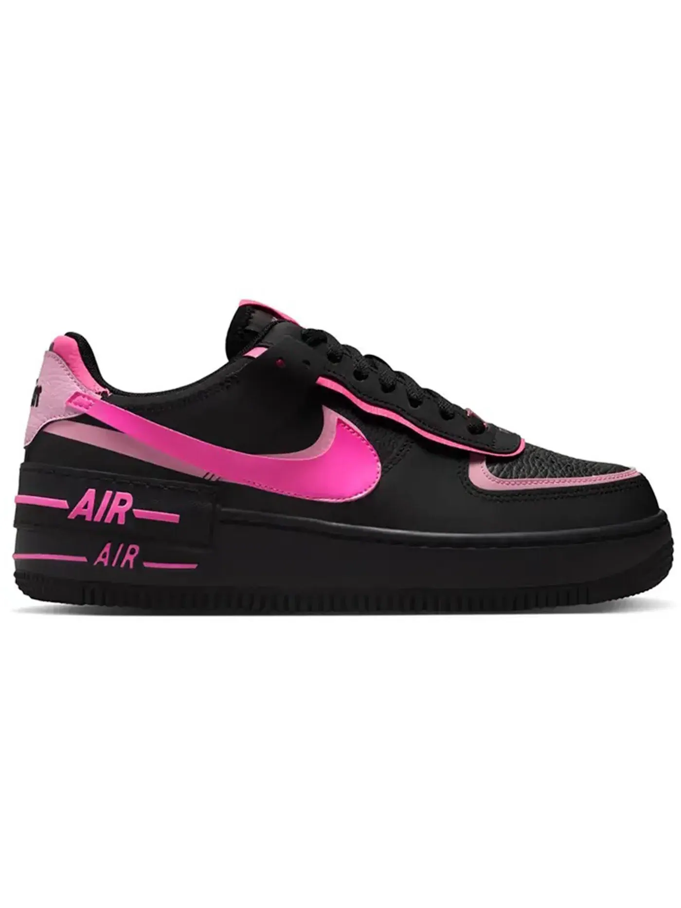 Женские кроссовки Lifestyle Nike Air Force 1 Low Shadow — изображение 1 из 1, черный/розовый/розовый